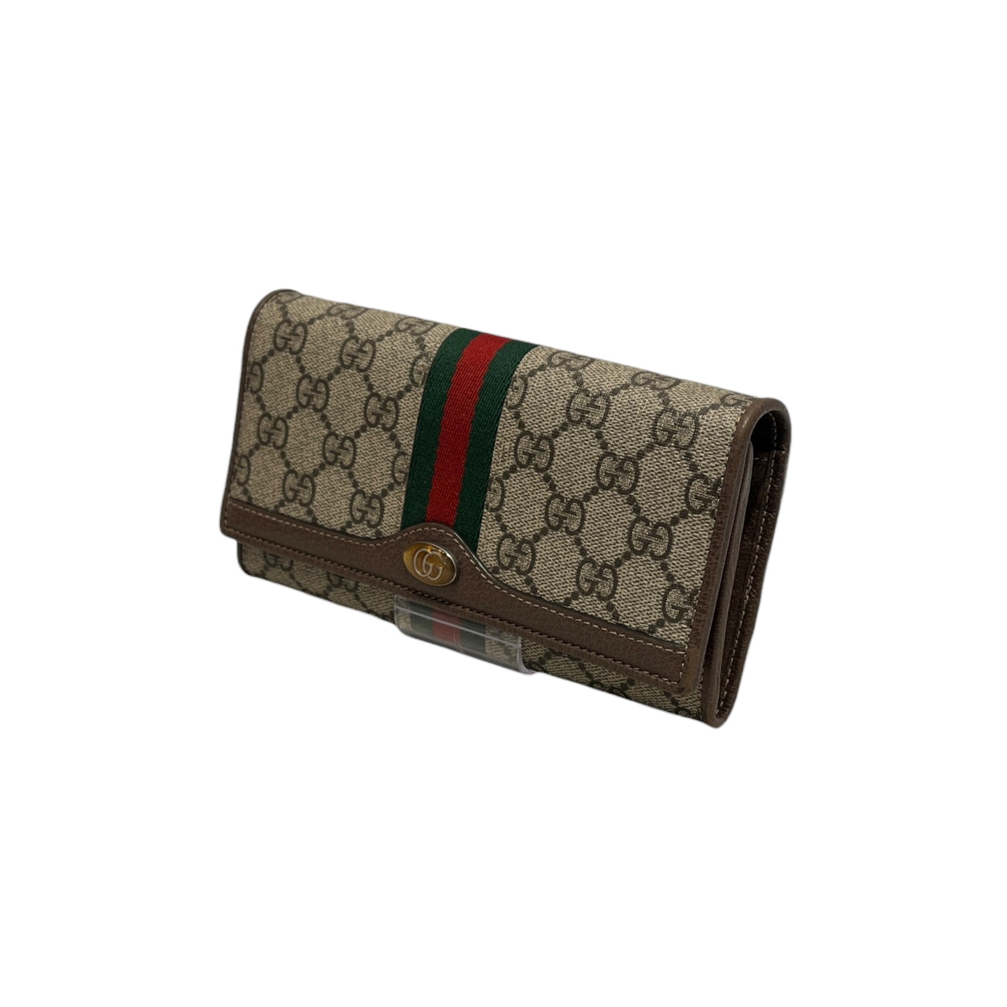 GUCCI/Wallet/Monogram/Cotton/BEG/gg ophidia chain wallet view 1