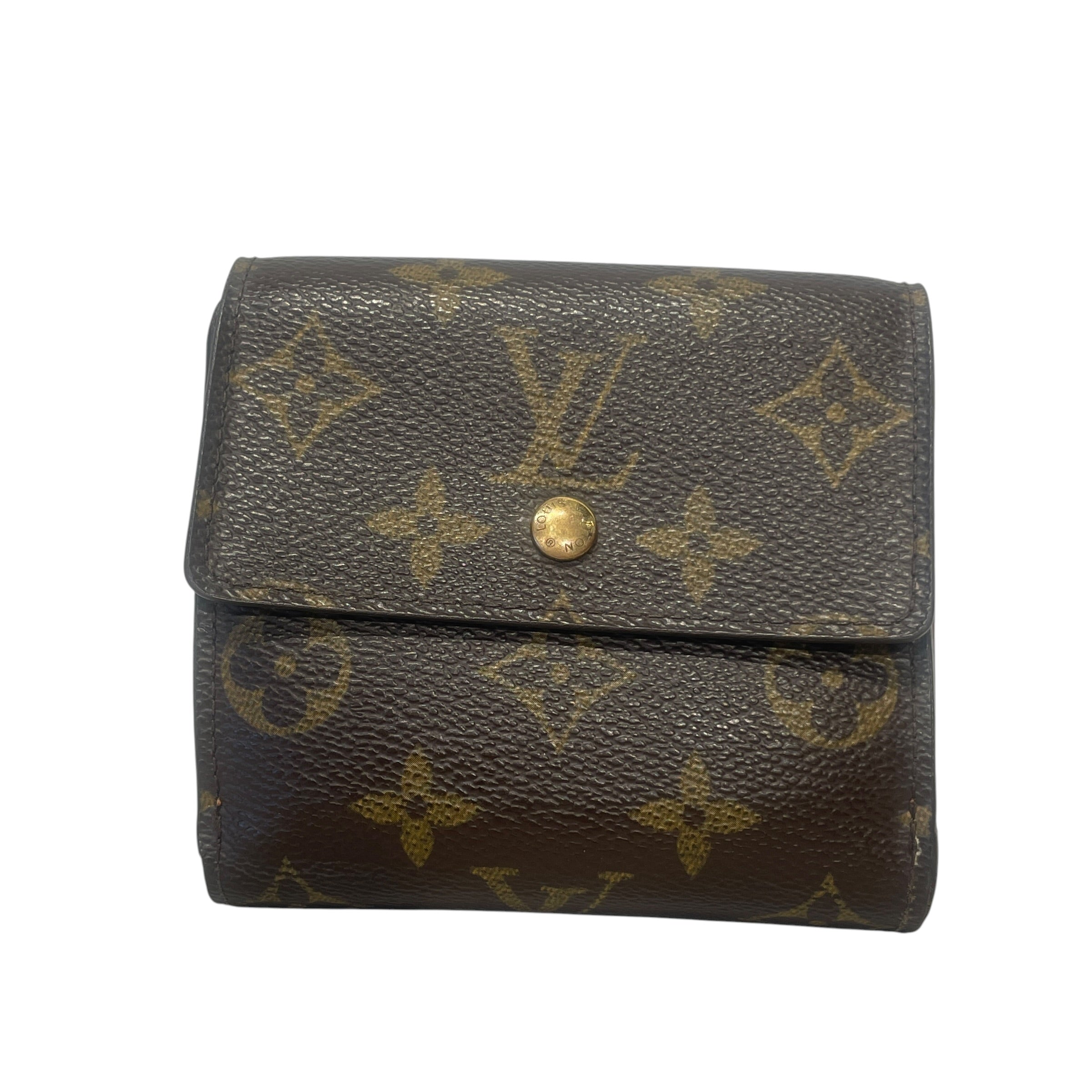 LOUIS VUITTON/Vintage/Trifold Wallet/Monogram/BRW/M's/2004 ELISE view 2