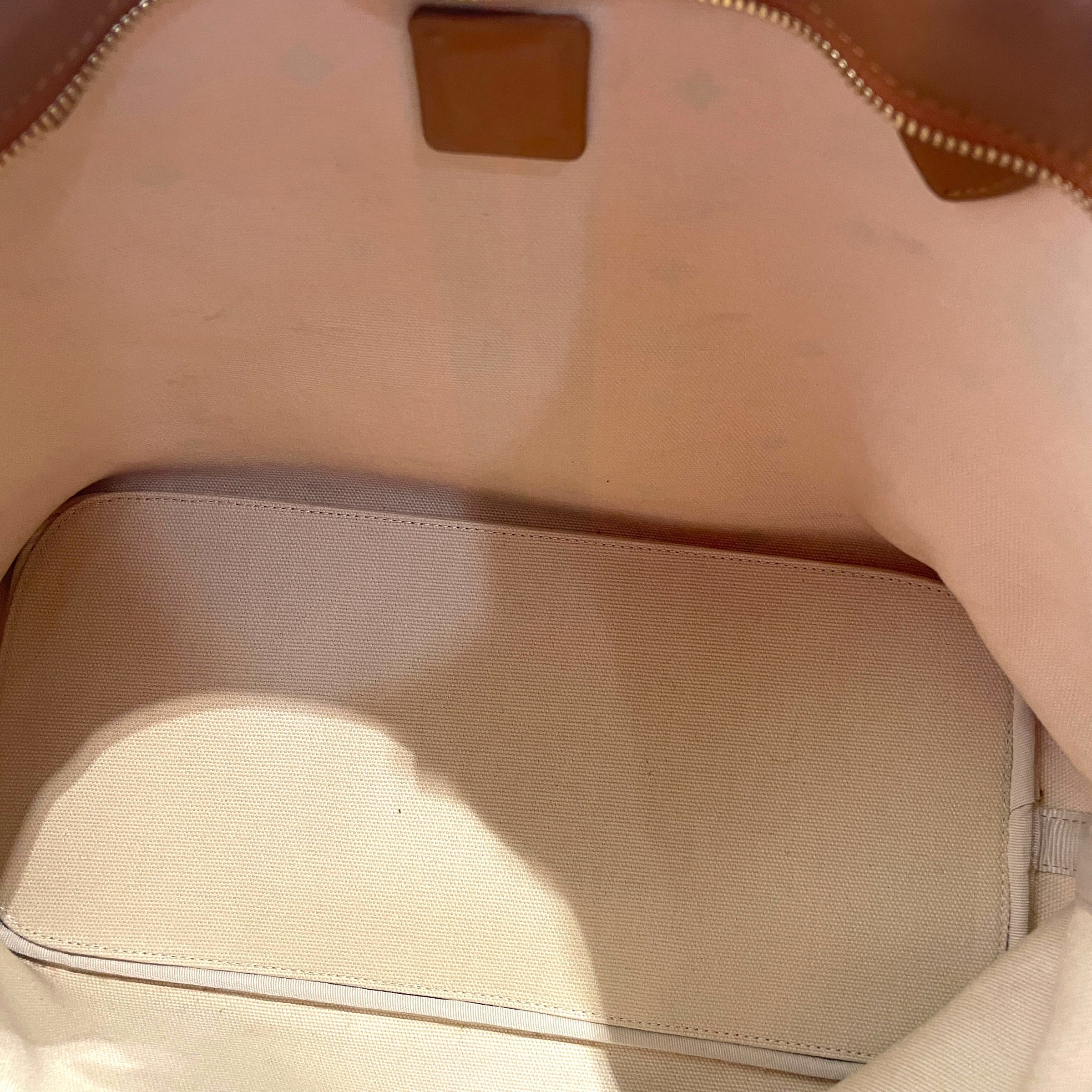 MCM/Tote Bag/Leather/BRW/Monogram tote bag view 6