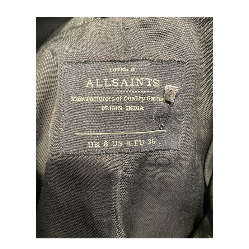 ALLSAINTS/Leather Jkt/4/Leather/BLK/LOT NO. A