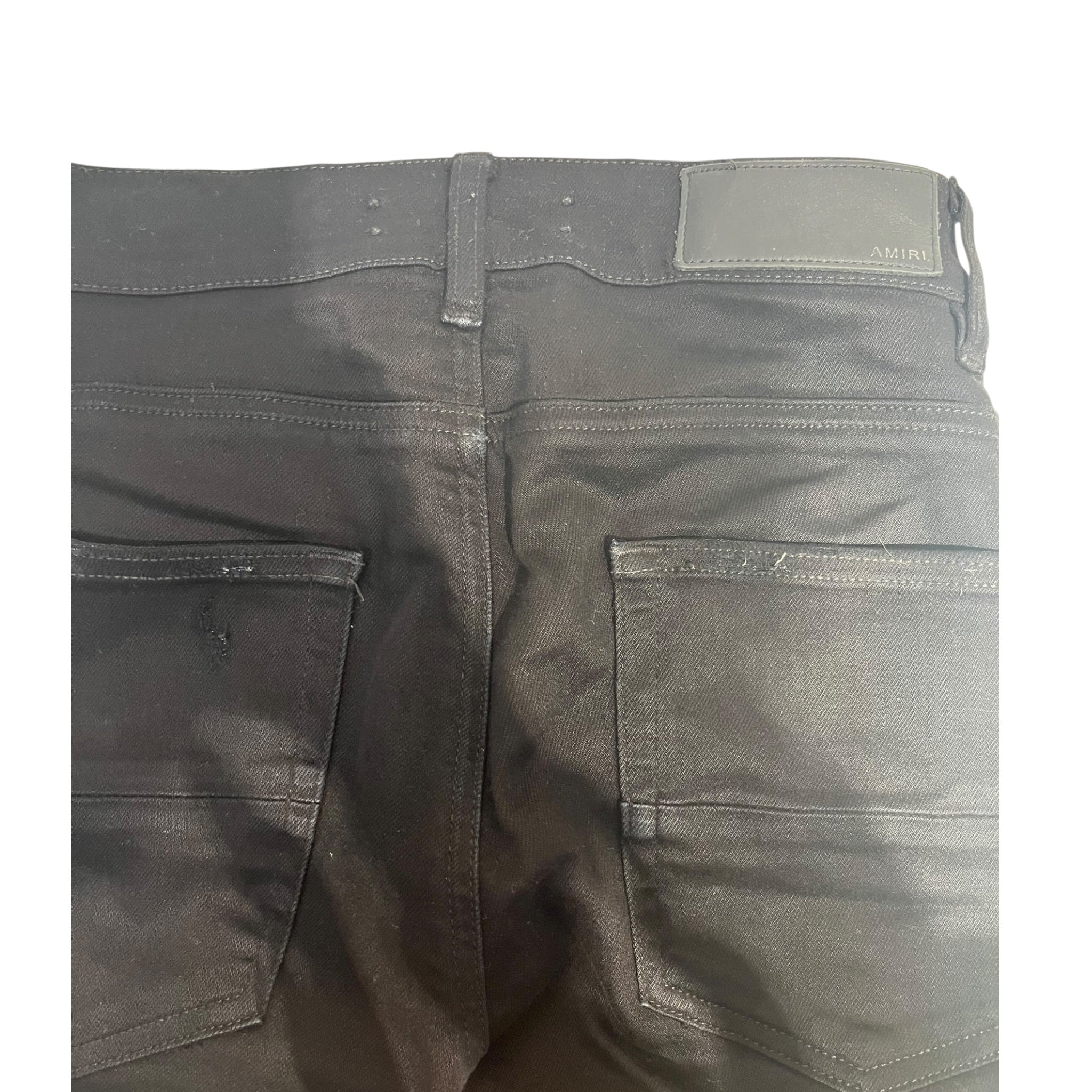 AMIRI/Skinny Pants/30/Denim/BLK/Stripe/Red Stripe view 3