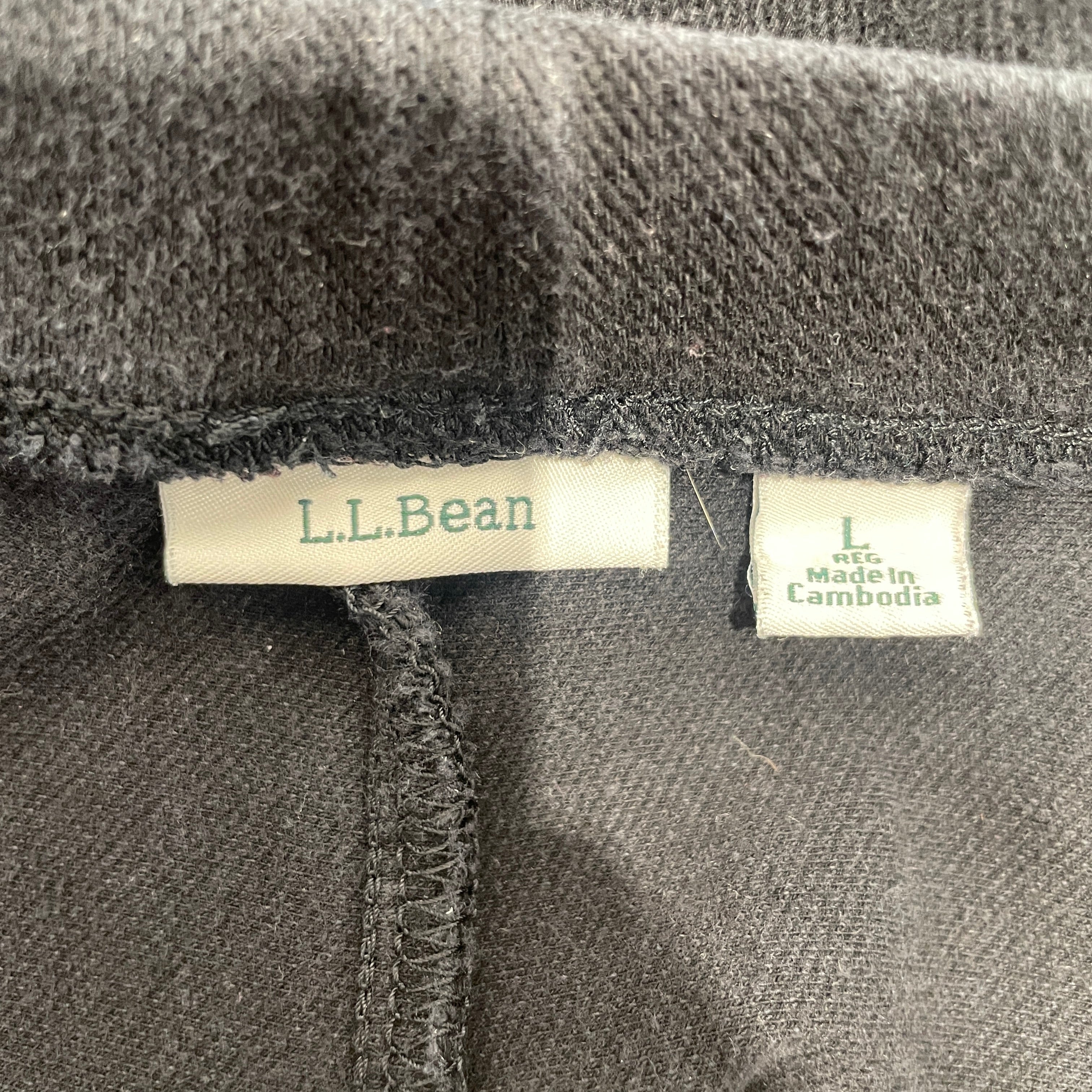 L.L.Bean/Bootcut Pants/L/Cotton/BLK/ view 3