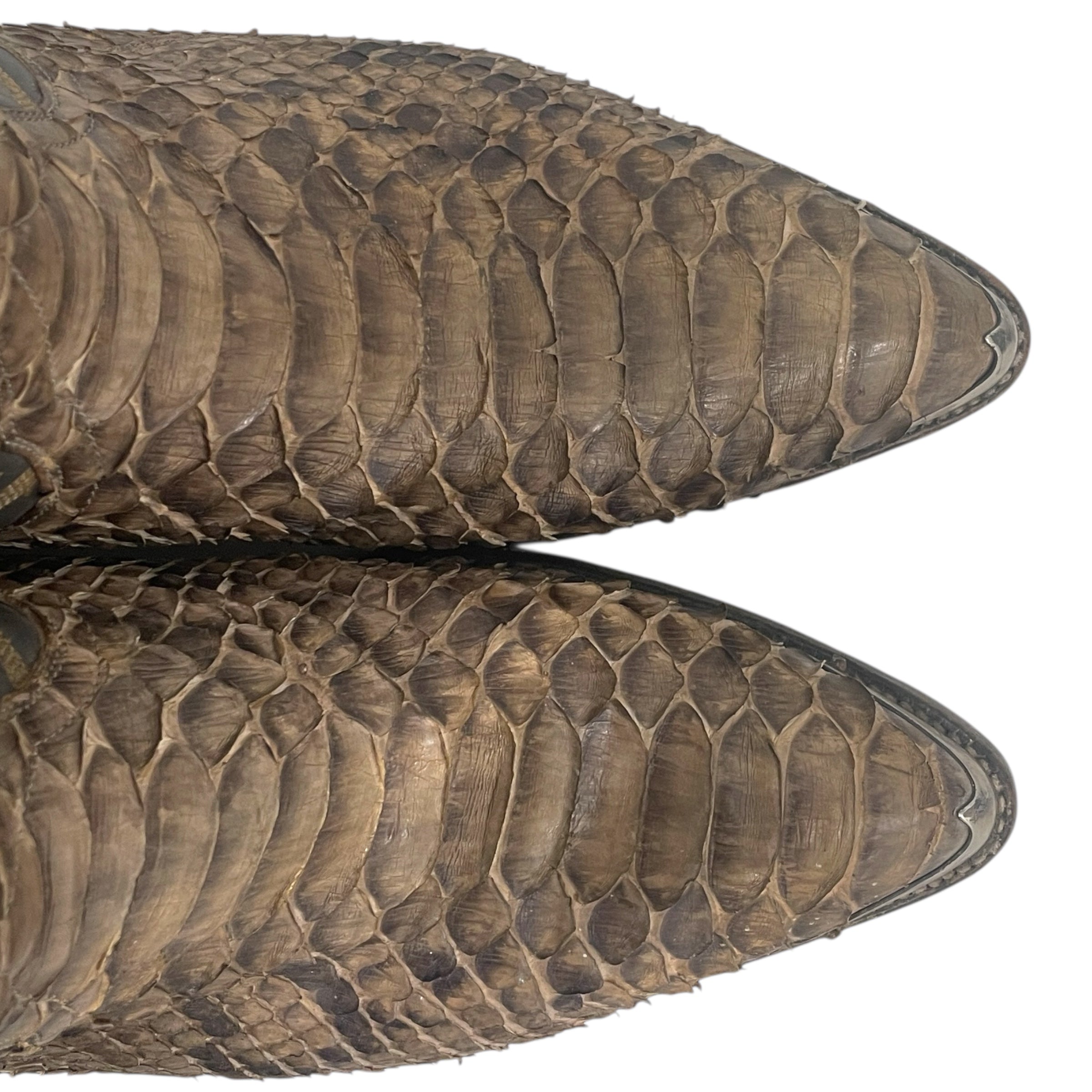TONY LAMA/Cowboy Boots/US 5/Animal Pattern/Leather/BRW/Python view 4