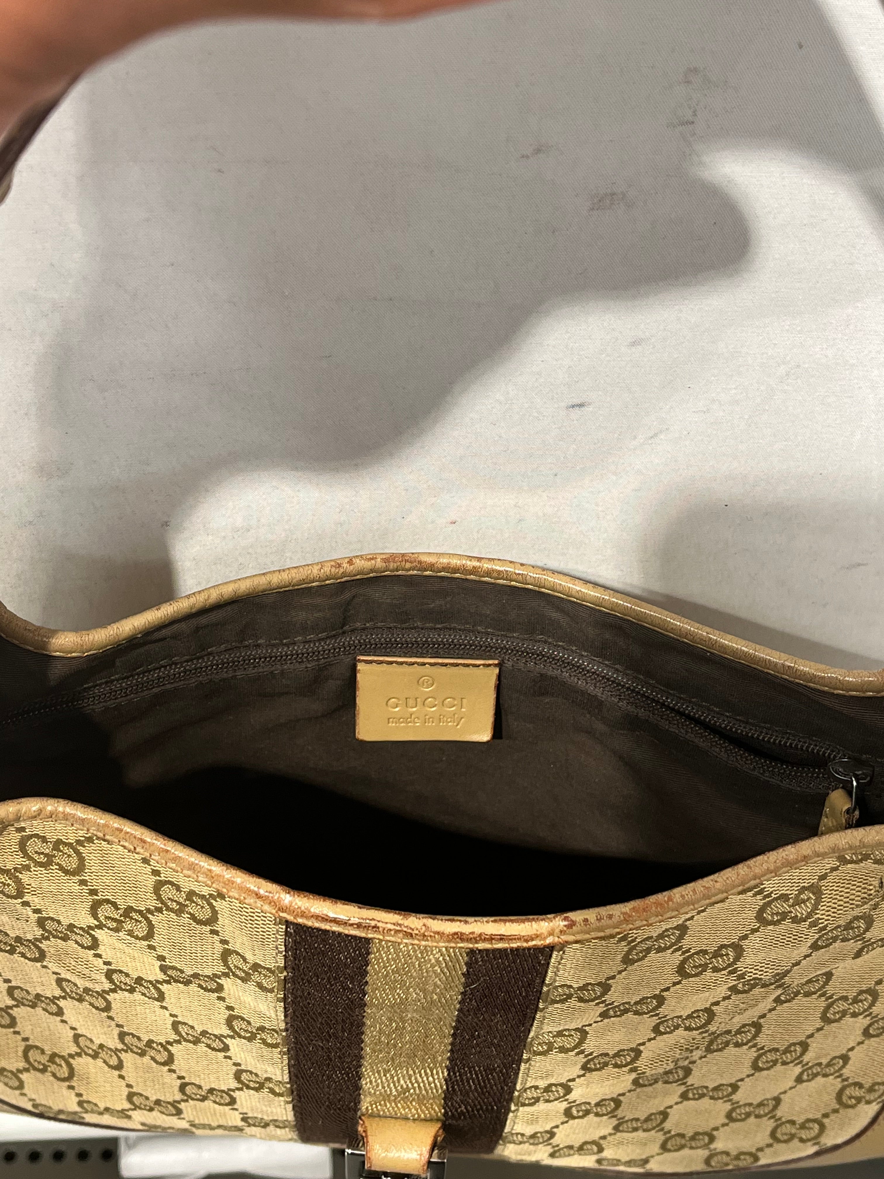 GUCCI/Bag/Monogram/Leather/CML/CANVAS JACKIE SHOULDER BAG view 7