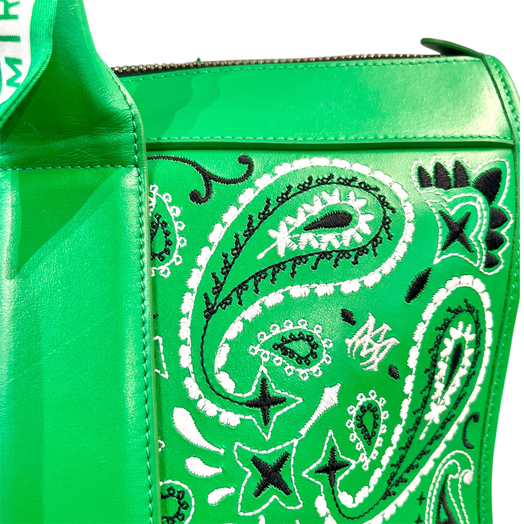AMIRI/Tote Bag/Paisley/Leather/GRN/BANDANA WEEKENDER view 6