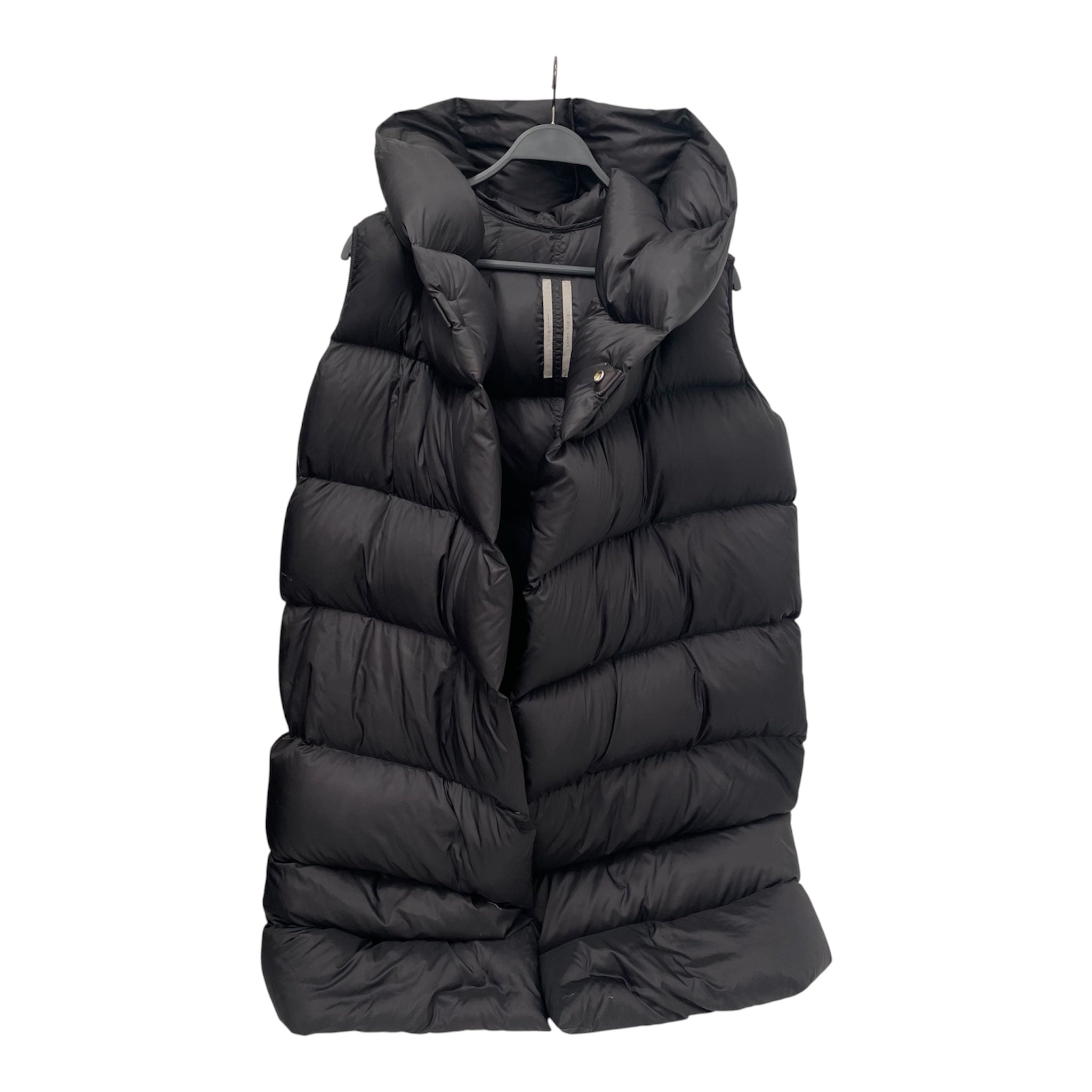 Rick Owens/Puffer Vest/Nylon/BLK/OVERSIZED PUFFER view 1