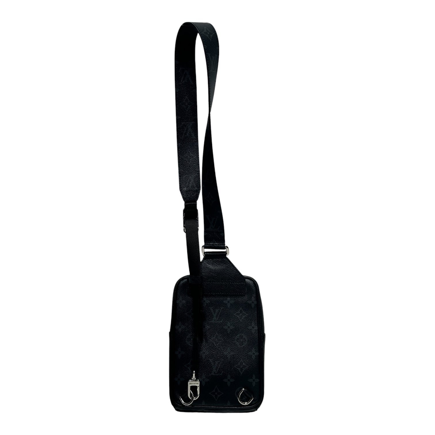 LOUIS VUITTON/Cross Body Bag/Monogram/Leather/BLK/CROSSBDY view 2