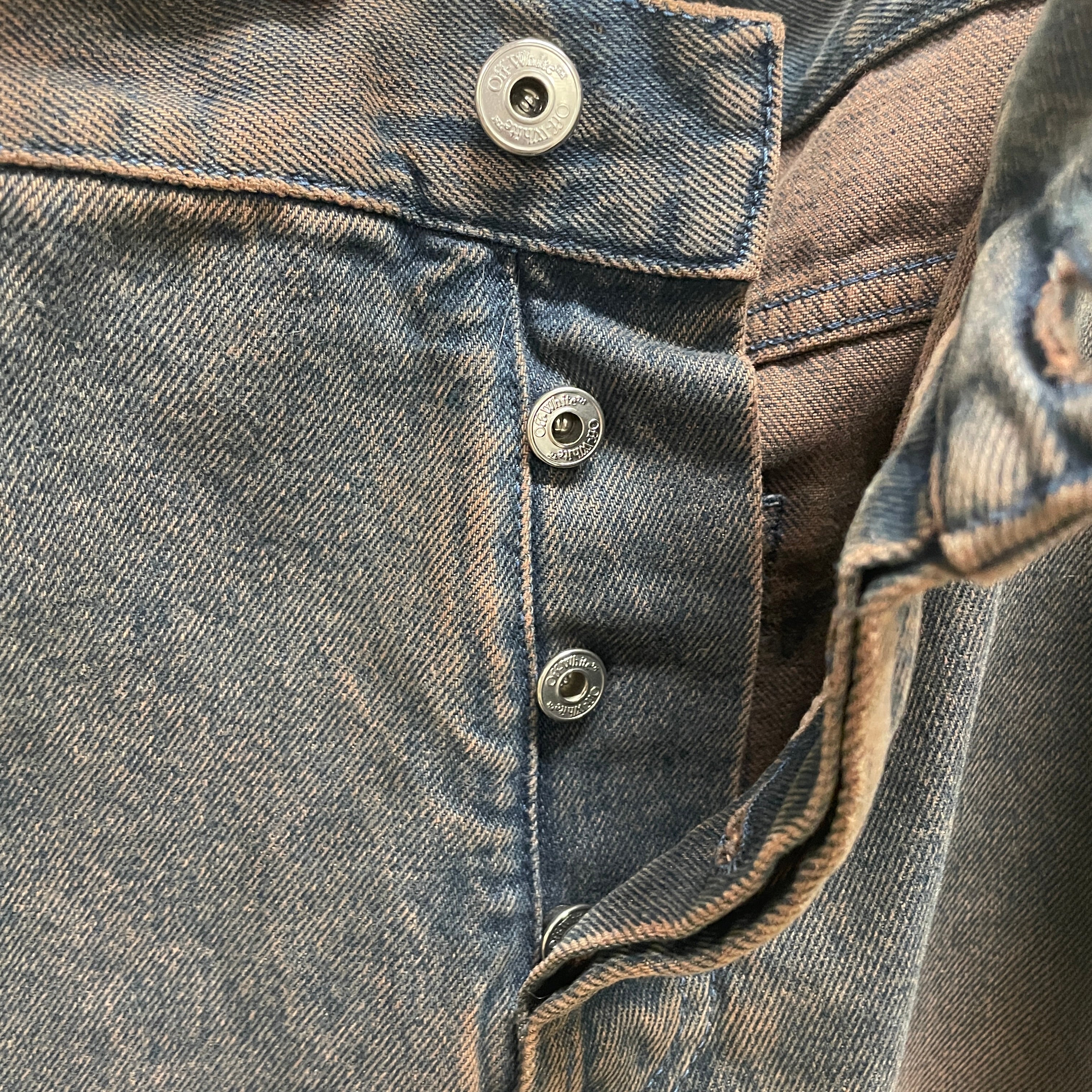 OFF-WHITE/Straight Pants/33/Denim/GRY/GREYISH PURPLE DENIM view 4