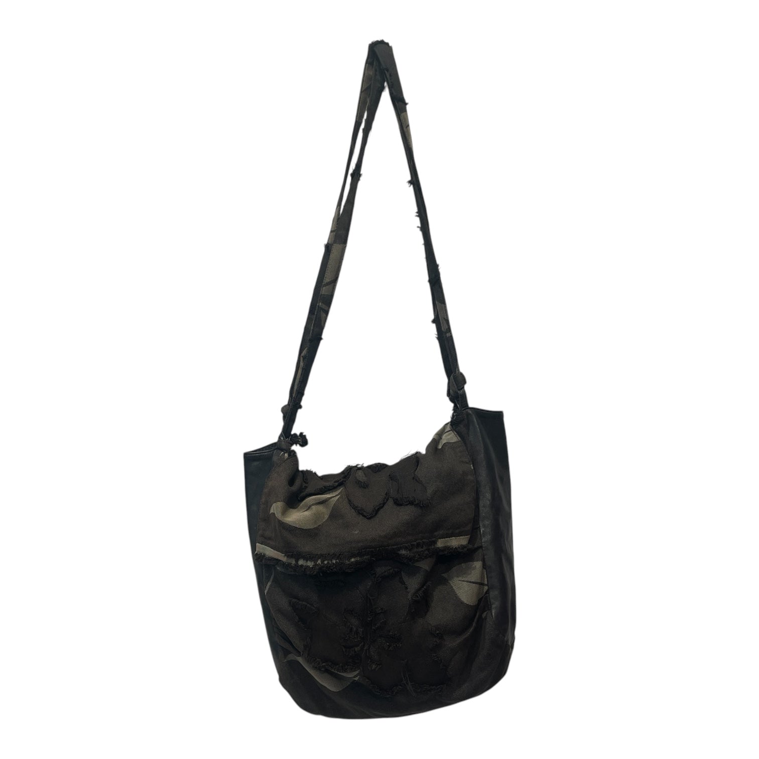 YOHJIYAMAMOTO+NOIR/Cross Body Bag/All Over Print/Leather/BLK/PATCHWORK BAG view 1