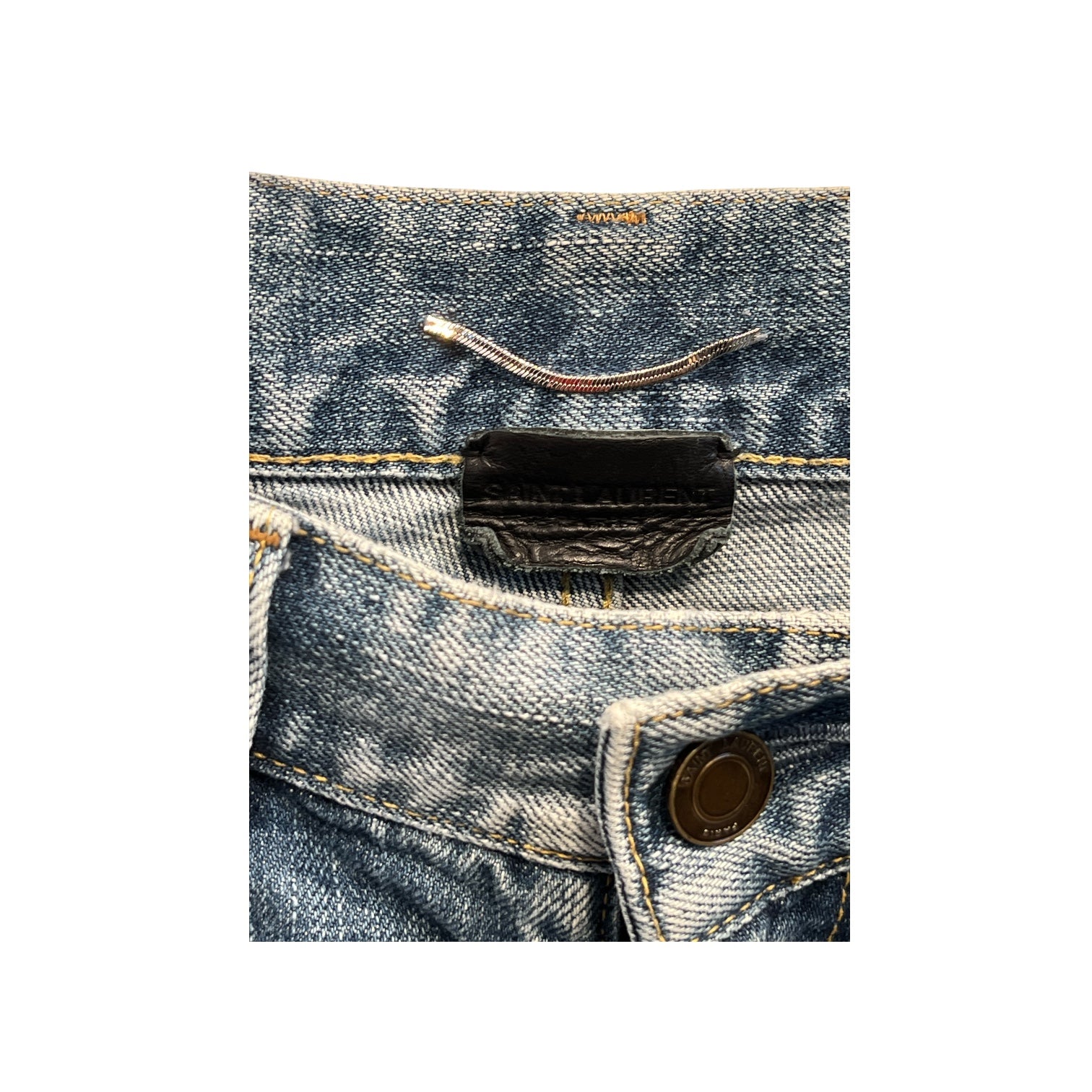 YVES SAINT LAURENT/Skinny Pants/28/Denim/BLU/2018 skinny jeans view 3
