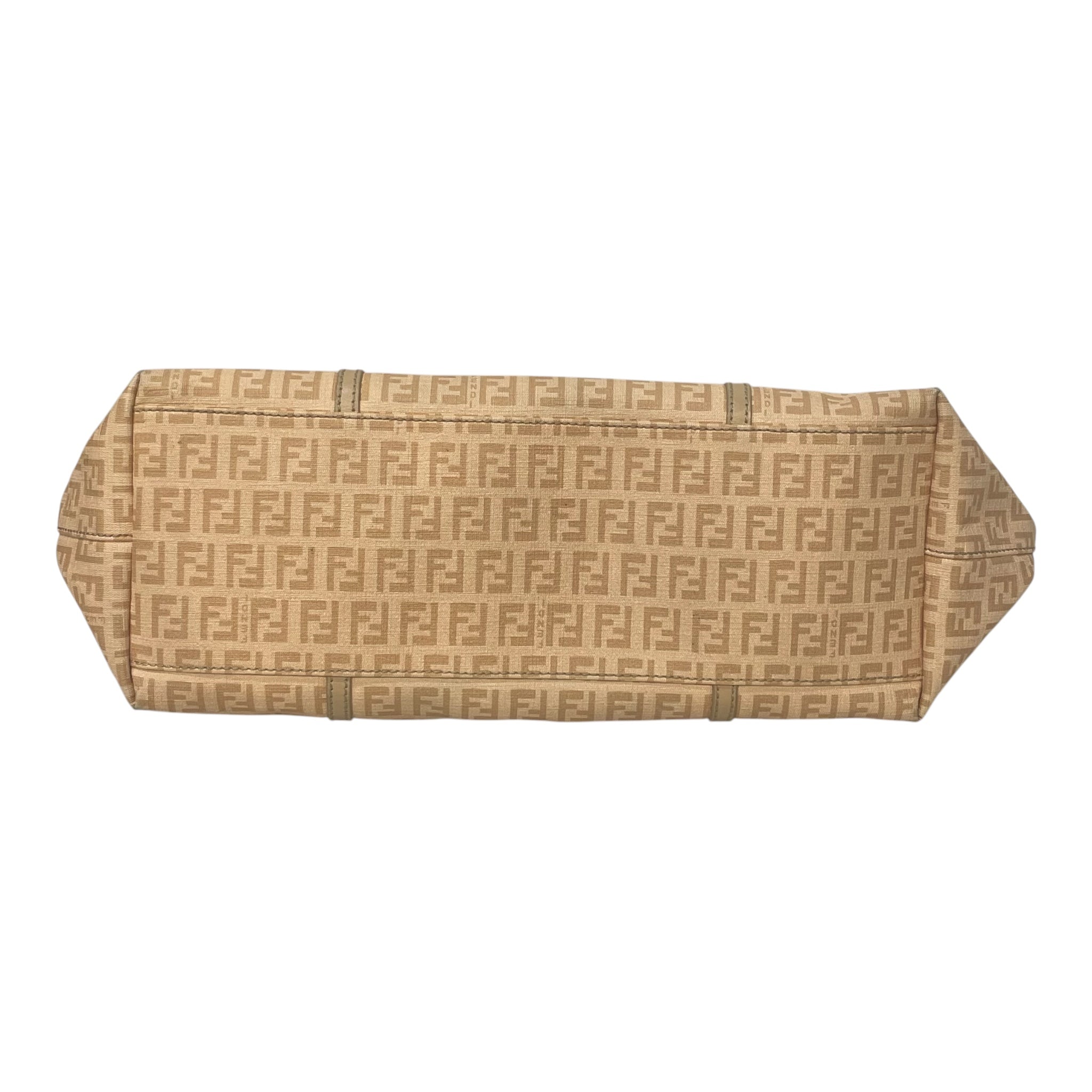 FENDI/Tote Bag/Monogram/Leather/BEG/ZUCCHINO TOTE ROLLED LIP view 4