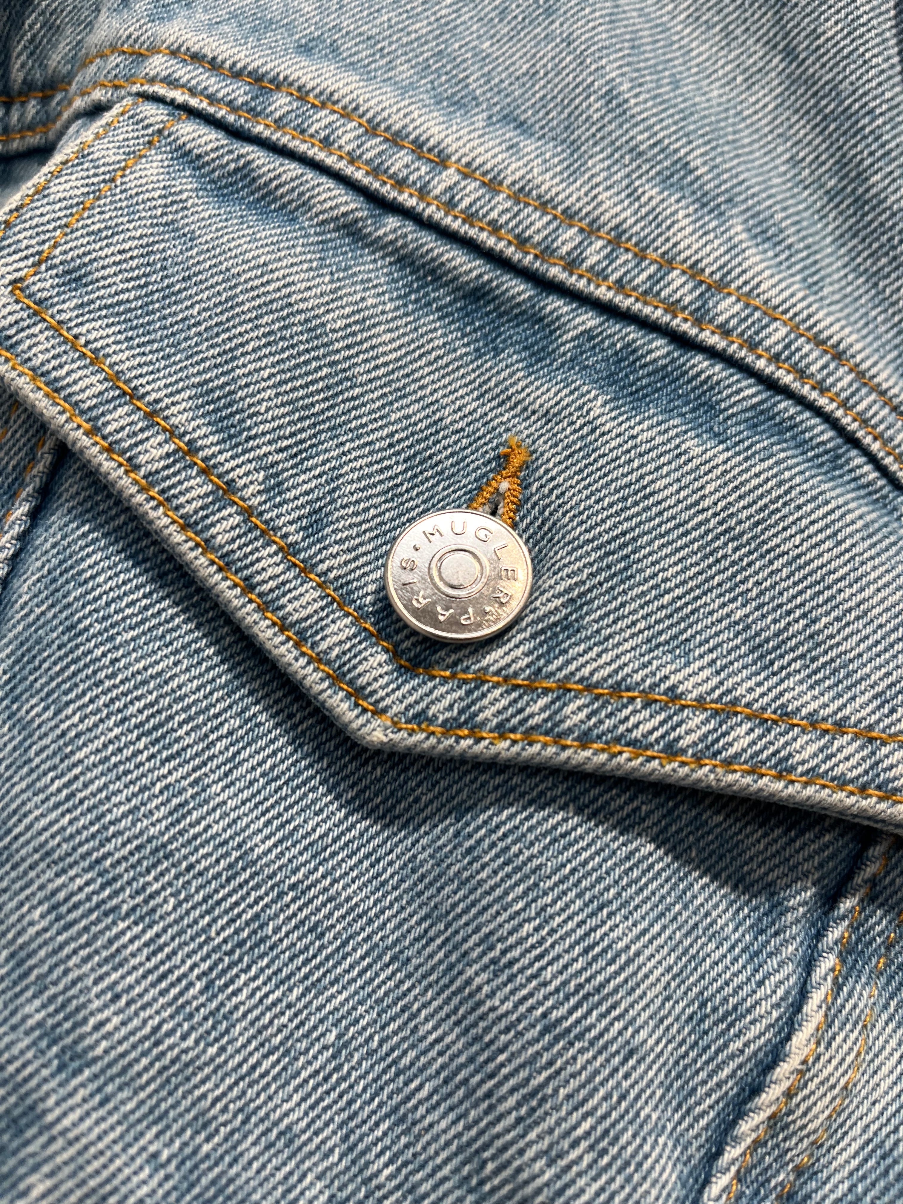 MUGLER/Denim Jkt/40/Cotton/BLU/hooded view 5