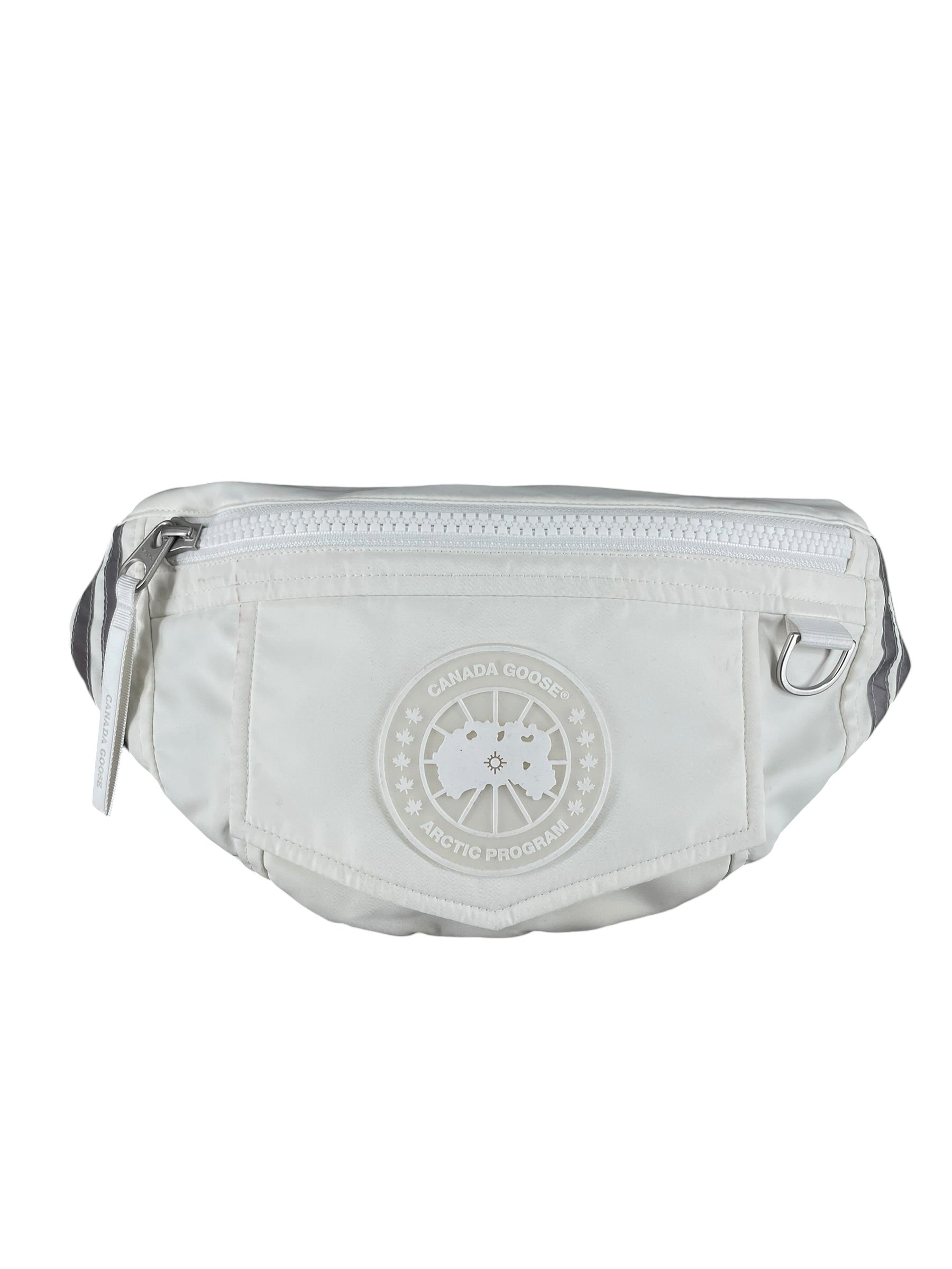 CANADA GOOSE/Fanny Pack/Nylon/WHT/WAIST BAG/ white on white view 1