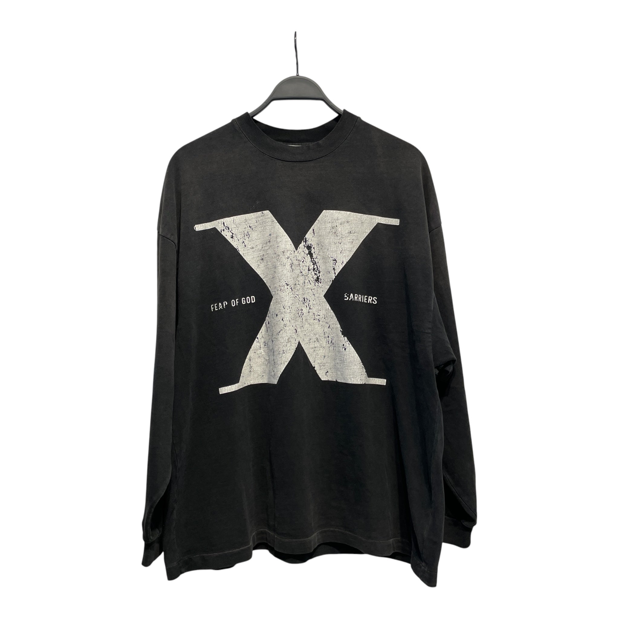 FEAR OF GOD/BARRIERS/LS T-Shirt/S/Cotton/BLK/ view 1