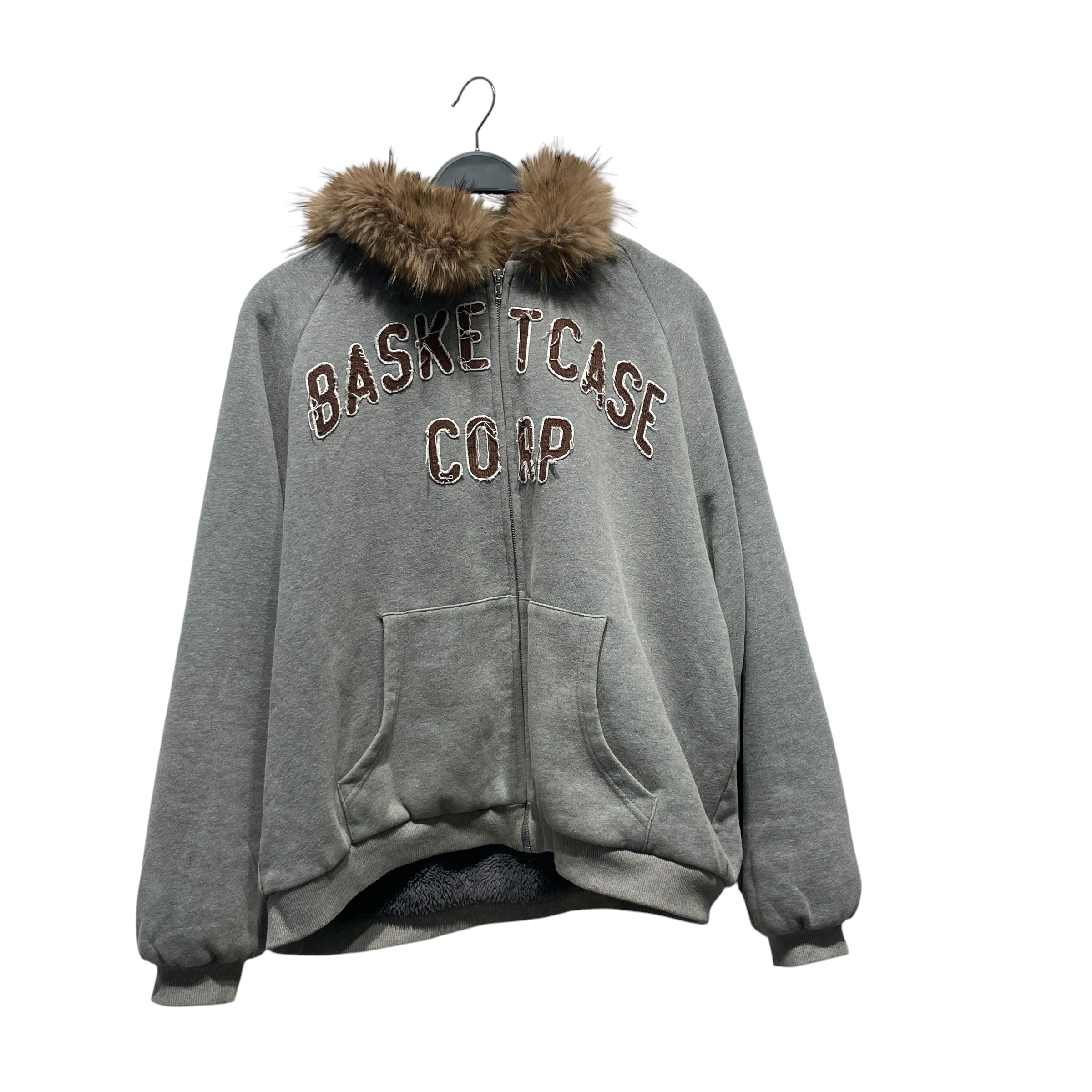 basketcase gallery/Zip Up Hoodie/XL/Cotton/GRY/ view 1