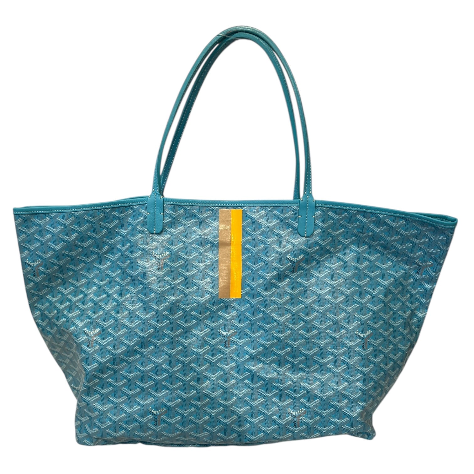 GOYARD/Tote Bag/All Over Print/Leather/BLU/ST. LOUIS PM TURQUOISE view 2