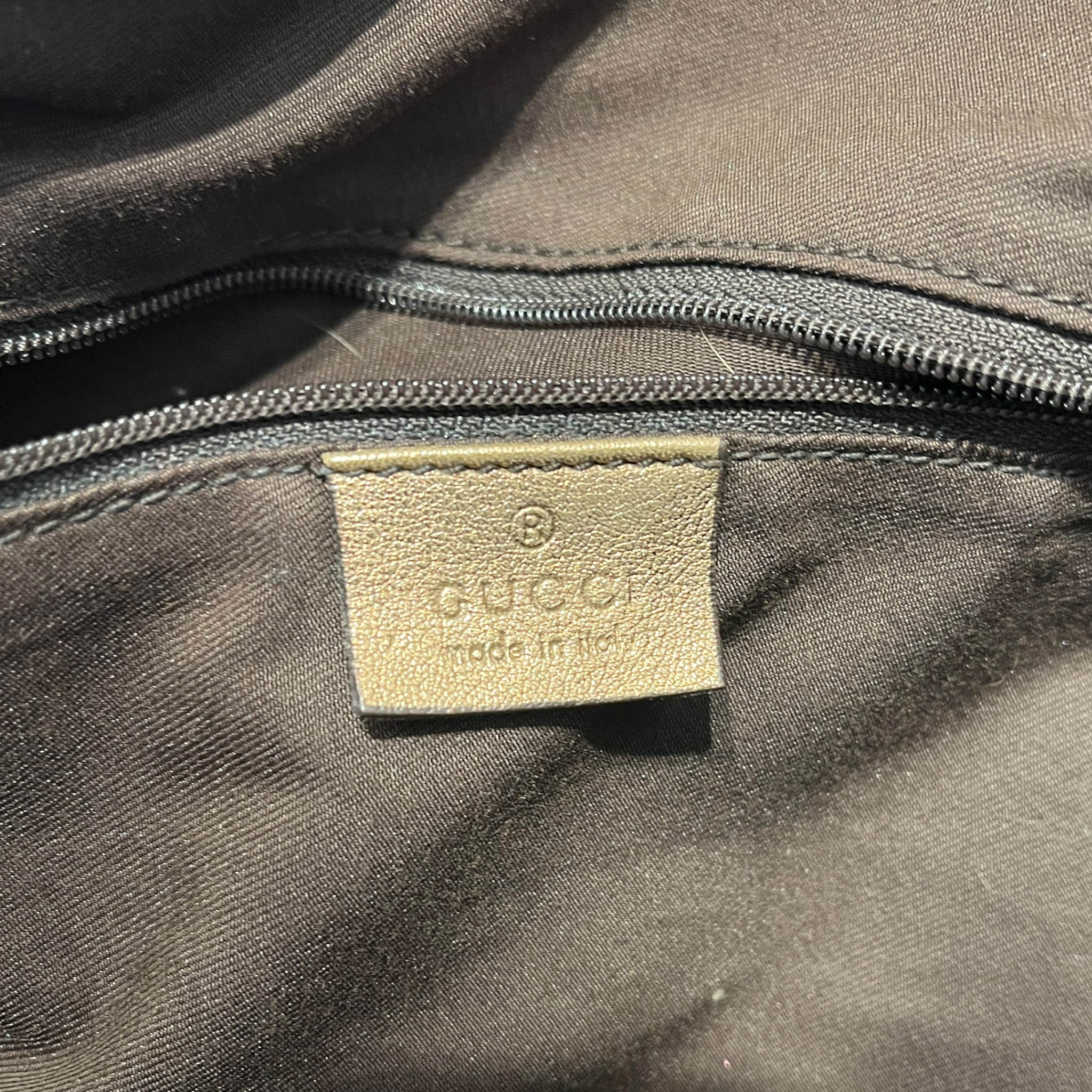 GUCCI/Hand Bag/Monogram/Cotton/BRW/GG MONOGRAM GOLD ABBEY view 5