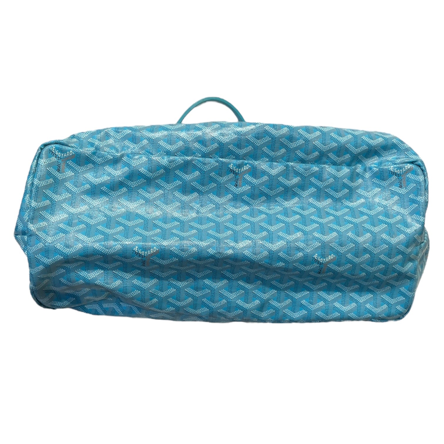 GOYARD/Tote Bag/All Over Print/Leather/BLU/ST. LOUIS PM TURQUOISE view 3