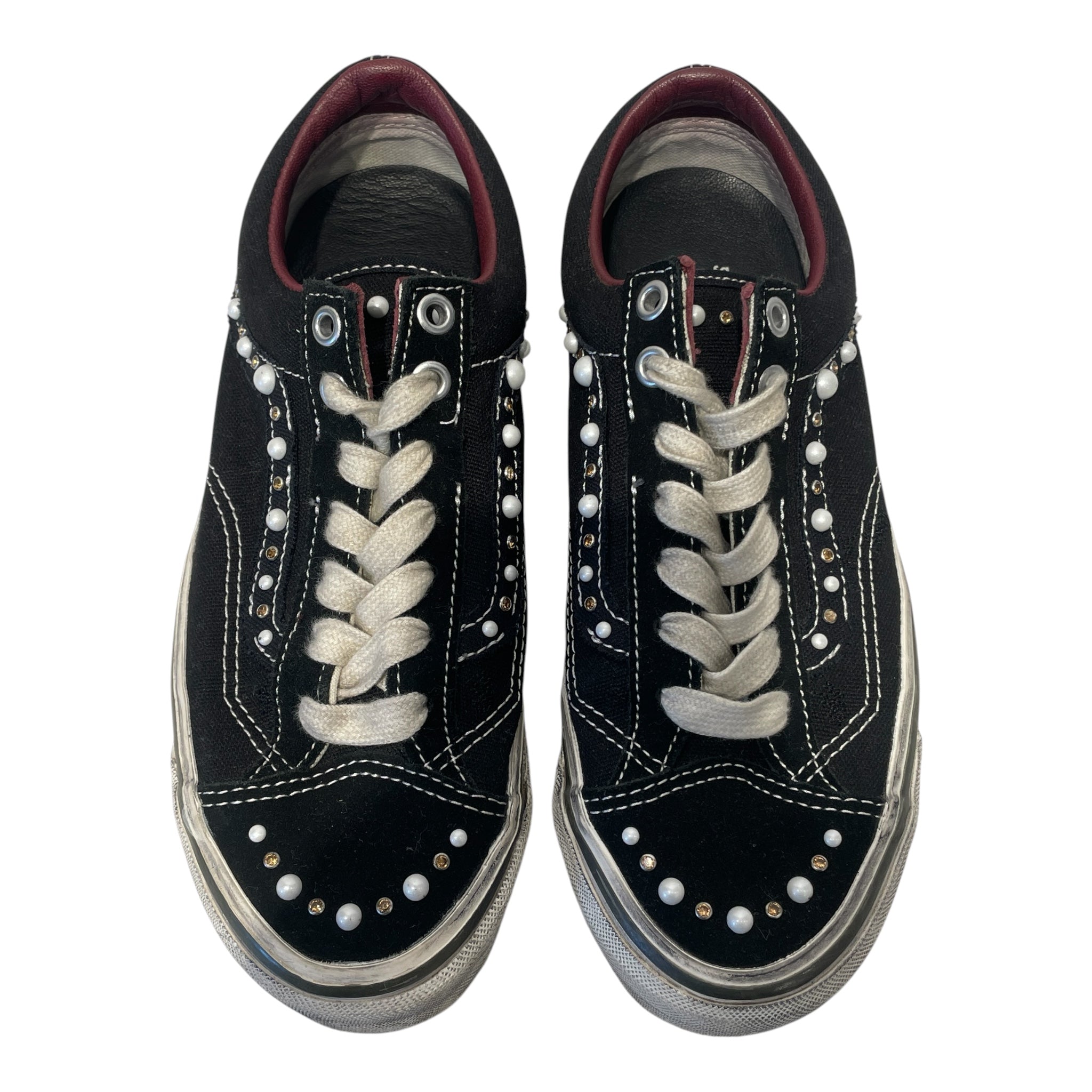 VANS/Low-Sneakers/US 7/Suede/BLK/PEARLIZED 36 OLD SKOOL view 3