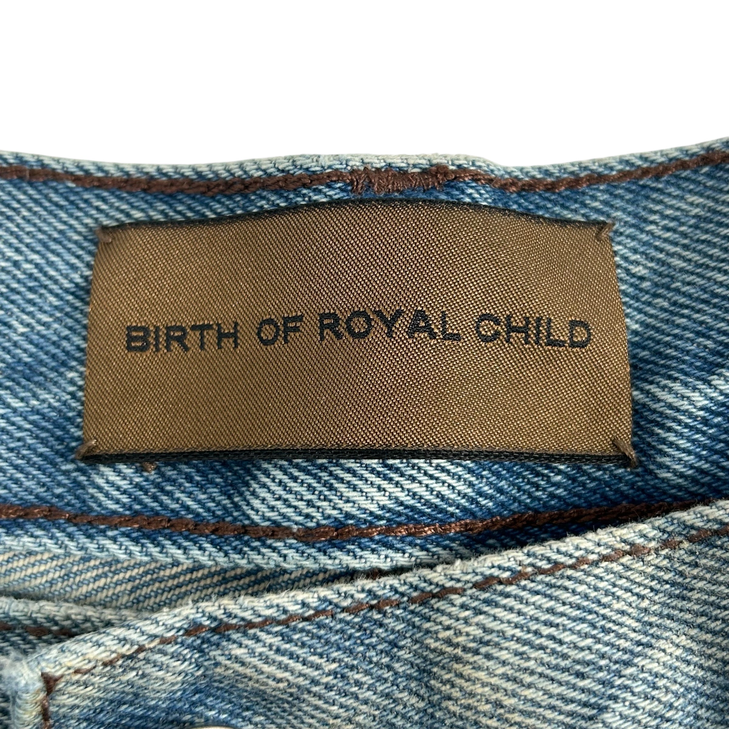 Birth Of Royal Child/Skinny Pants/XL/Denim/BLU/DISTRESSED/FADED view 3