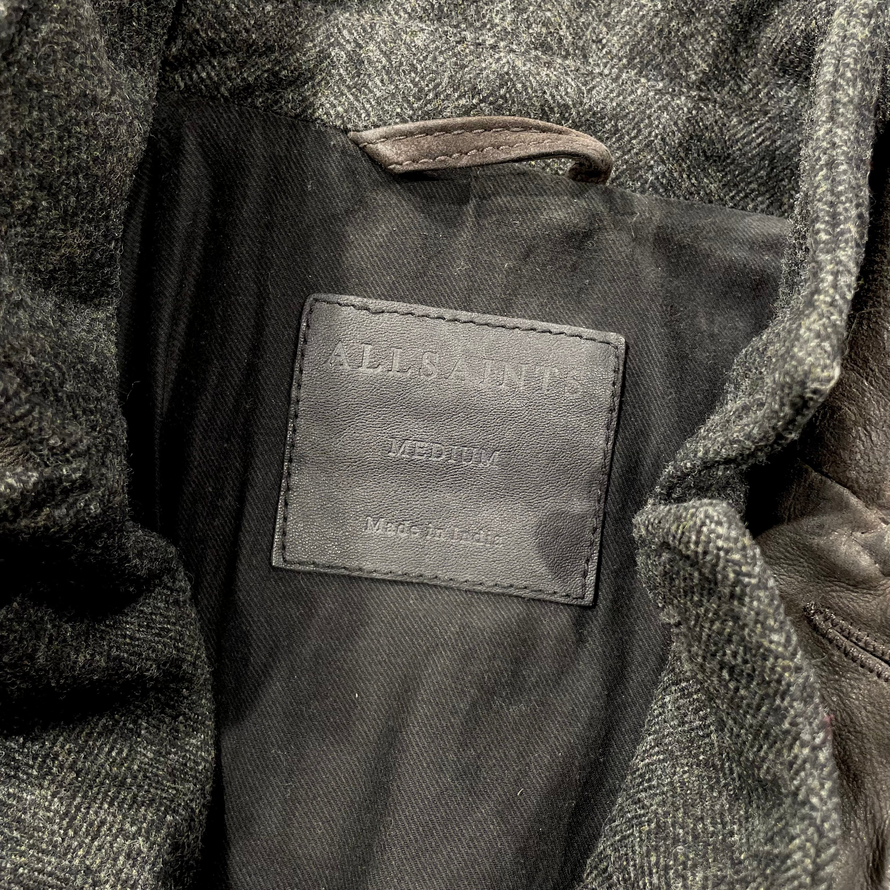 ALLSAINTS/Jacket/M/Suede/BRW/survey waxed suede double laye view 5