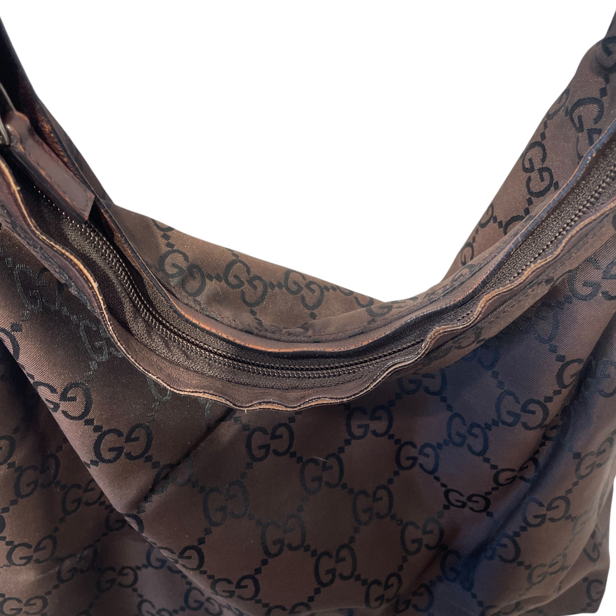 GUCCI/Bag/Monogram/Nylon/BRW/GG HOBO XL view 7
