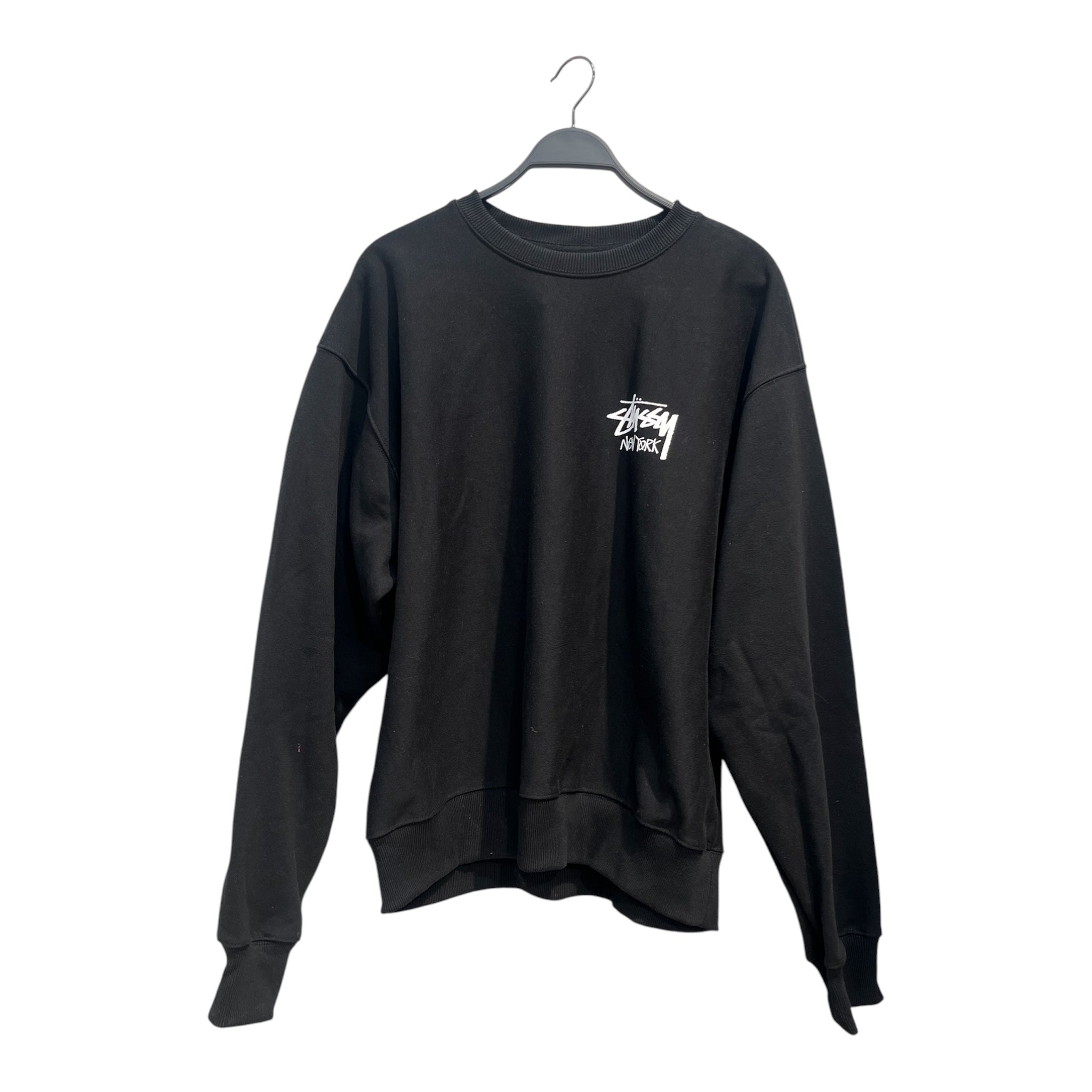 STUSSY/Sweatshirt/XL/Cotton/BLK/NY EXCLUSIVE CREWNECK view 1