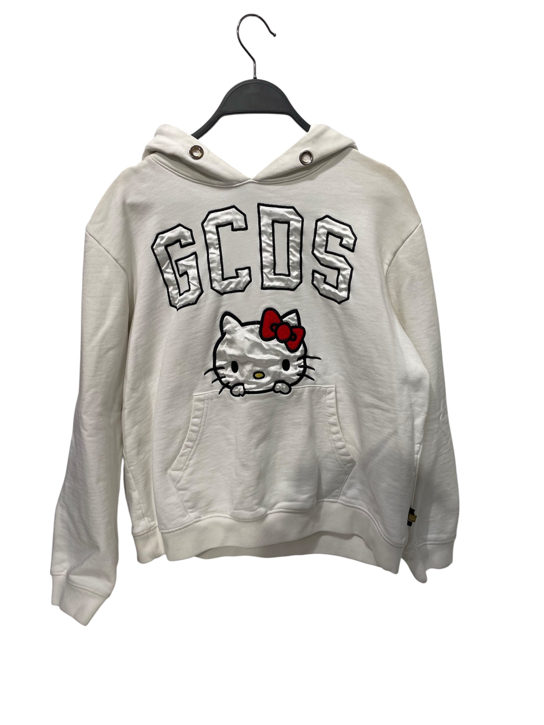 GCDS/Hoodie/M/Graphic/Cotton/WHT/HELLO KITTY view 1