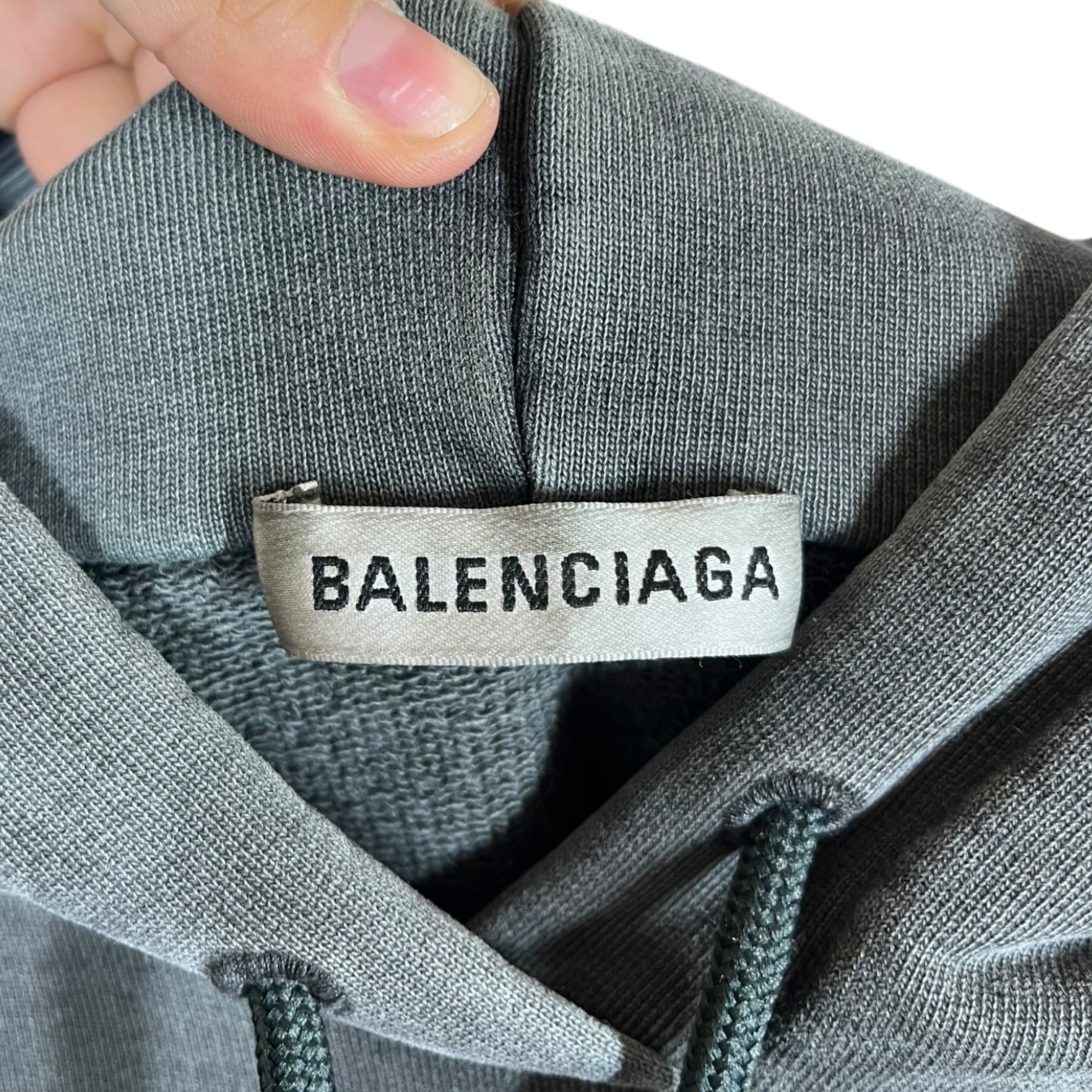 BALENCIAGA/Hoodie/S/Cotton/GRY/Oversize/2017 Paris Hoodie view 3
