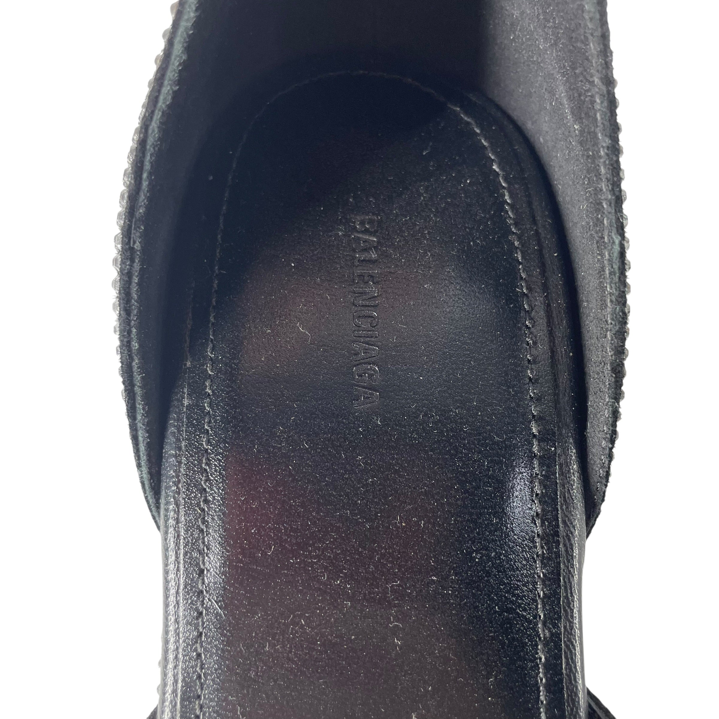 BALENCIAGA/Heels/EU 39/Glitter/Leather/SLV/Ankle Strap/BNWT CAMDEN EMBELLISHED view 5