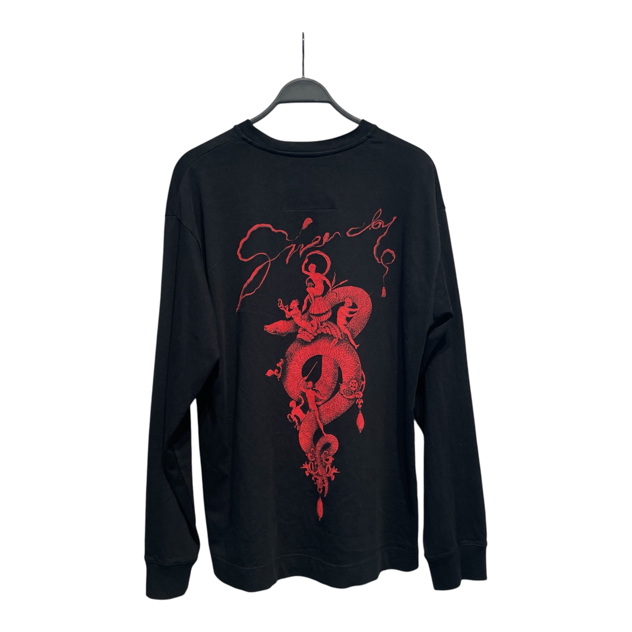 GIVENCHY/Sweatshirt/M/Graphic/Cotton/BLK/SNAKE PRINT view 2