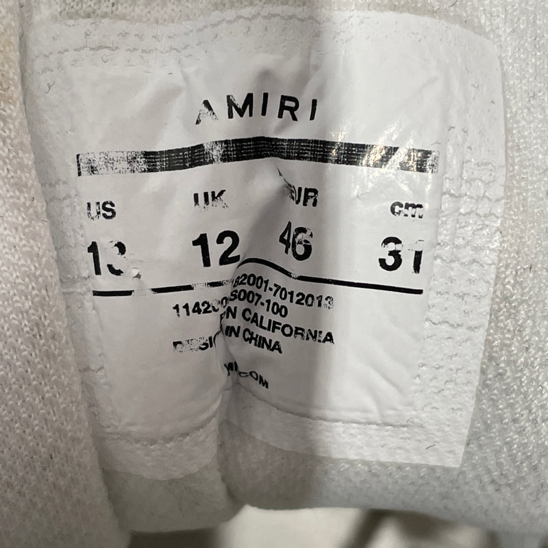 AMIRI/Hi-Sneakers/US 13/Leather/WHT/PXMFS007-100