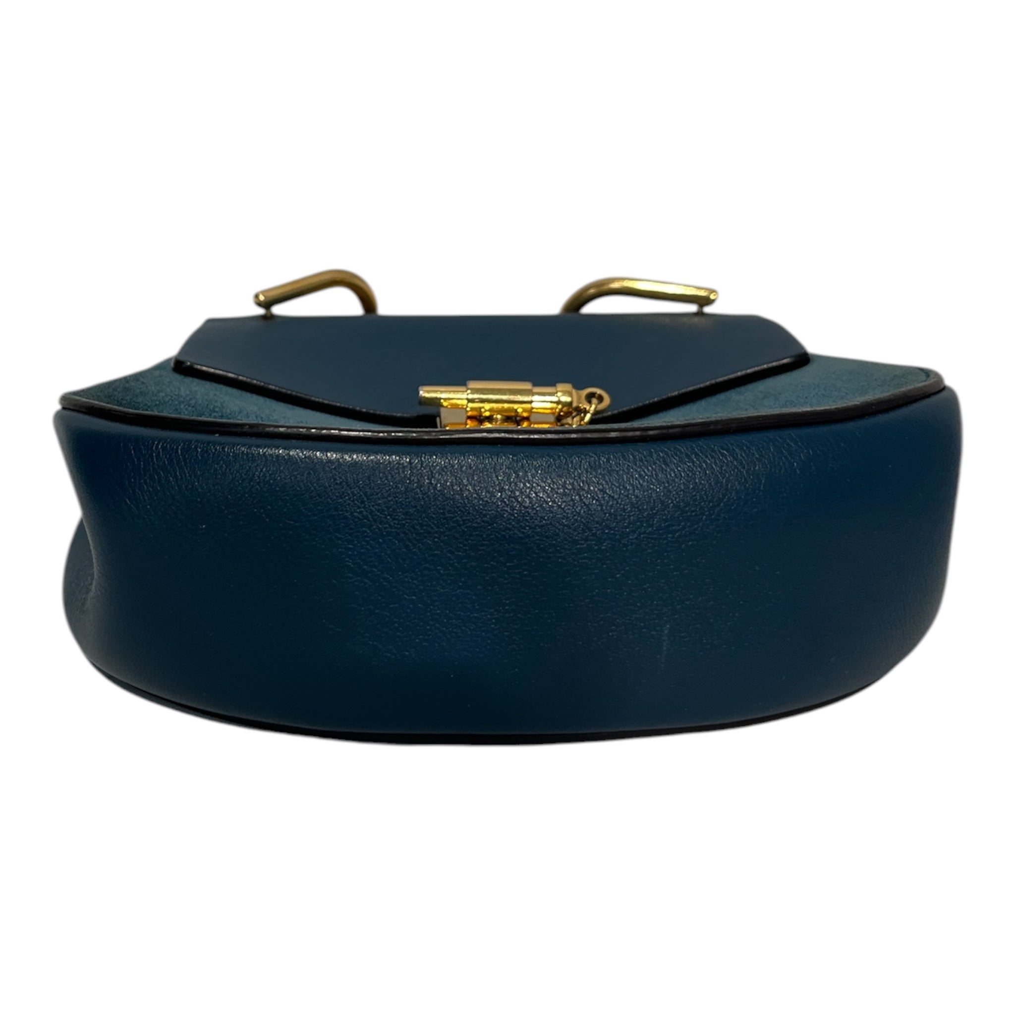 Chloe/Cross Body Bag/Leather/BLU/031770656 drew crossbody bag view 3