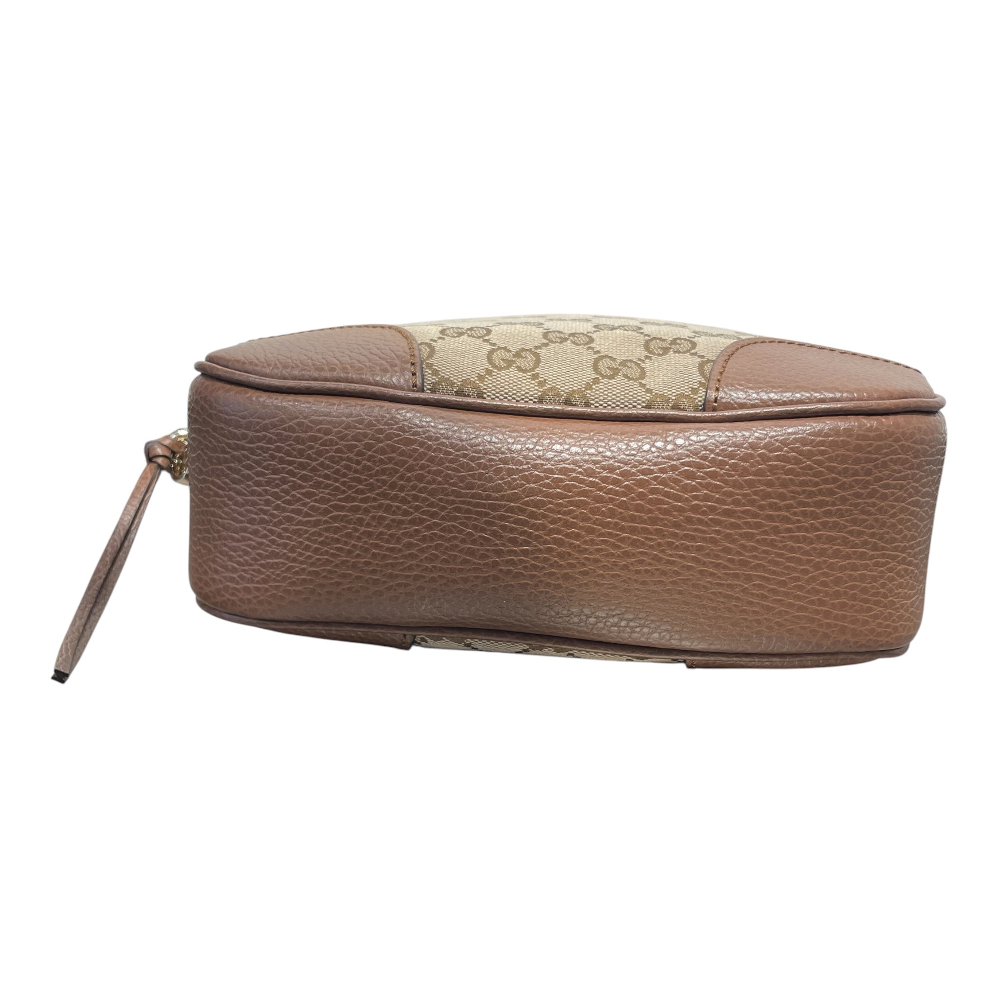 GUCCI/Cross Body Bag/Monogram/Cotton/BRW/canvas bree crossbody view 3