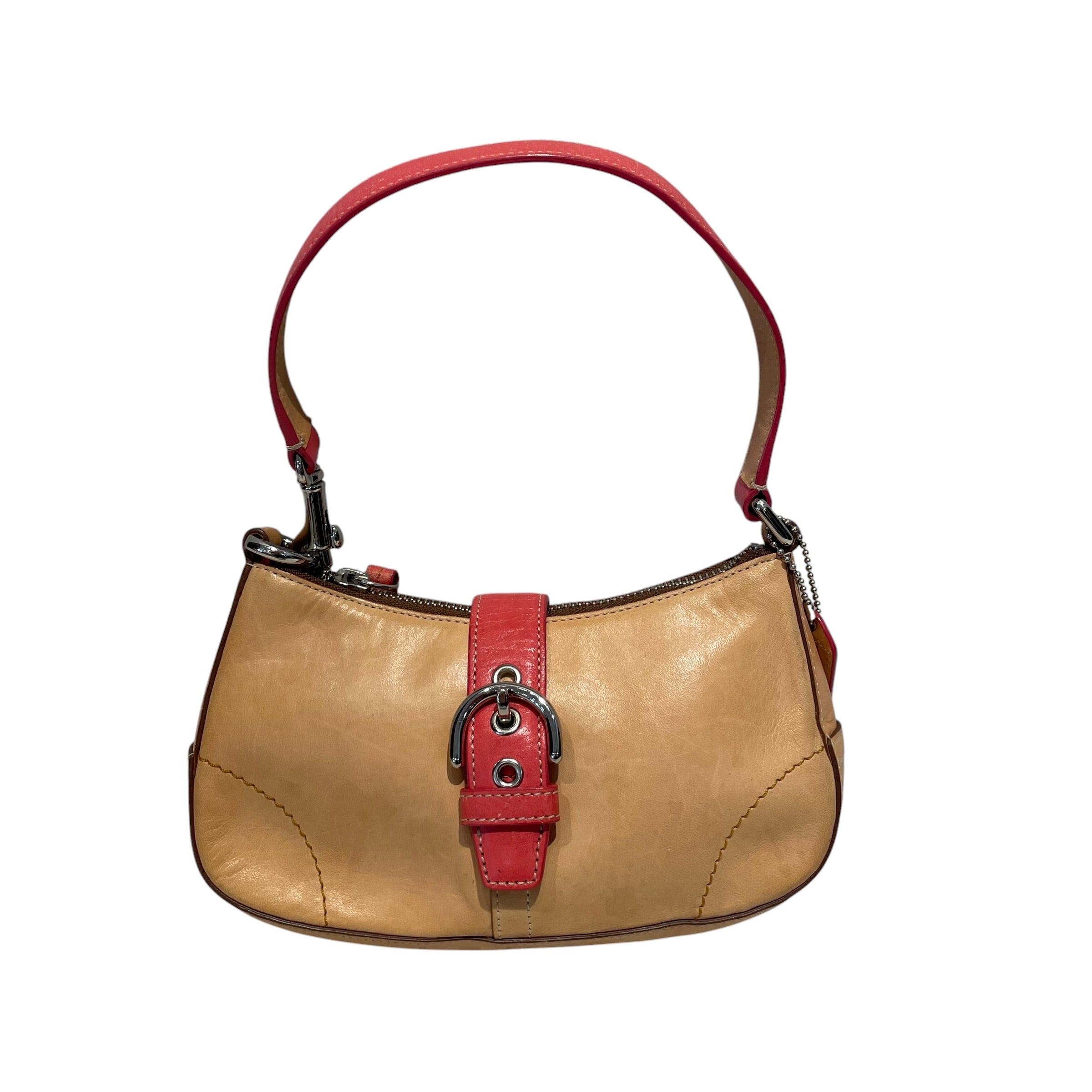 COACH/Hand Bag/Leather/BEG/Soho 'Demi Bagutte' view 1