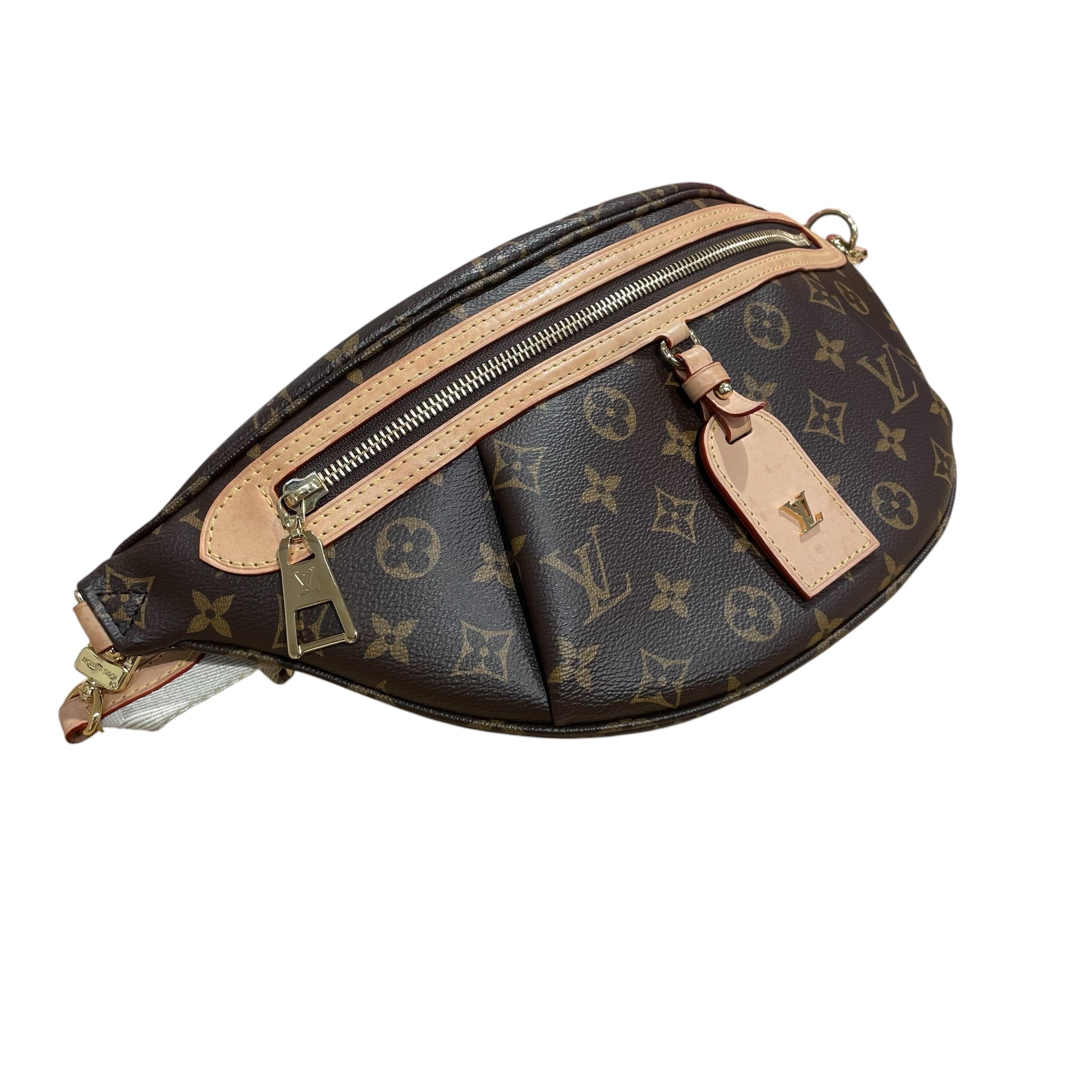LOUIS VUITTON/Fanny Pack/Monogram/Leather/BRW/HIGH RISE BUMBAG view 4