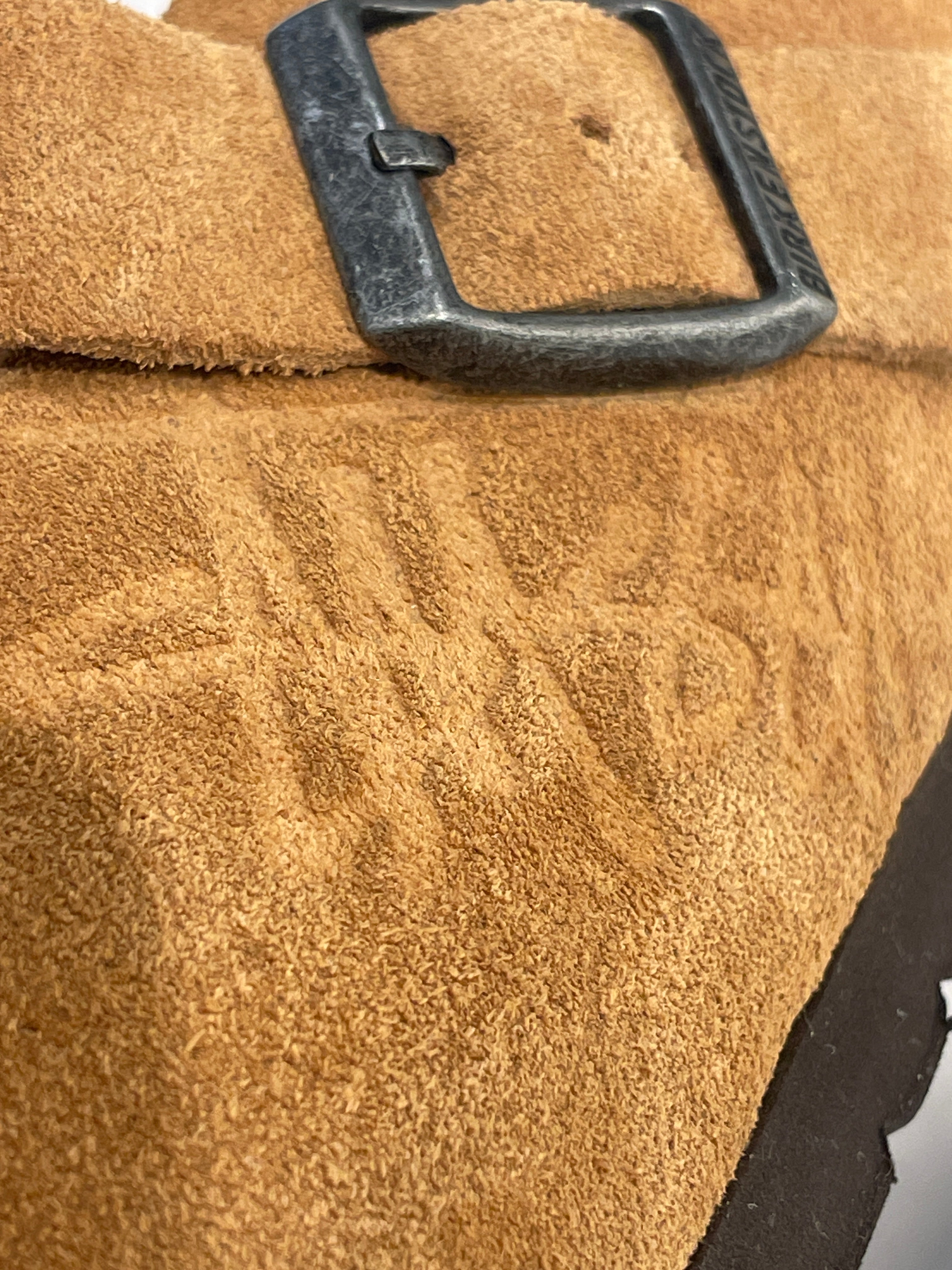 STUSSY/BIRKENSTOCK/Sandals/US 10/Suede/CML/SIDE STUSSY LOGO view 6