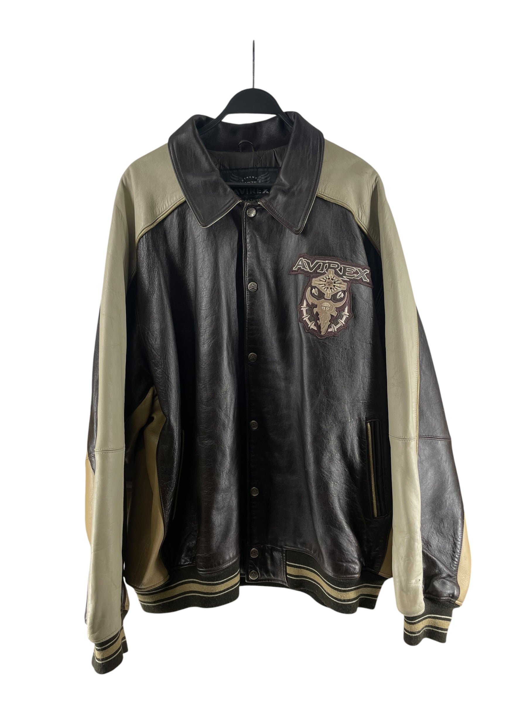 AVIREX/Leather Jkt/XXXXL/Leather/BRW/21K006EW view 1