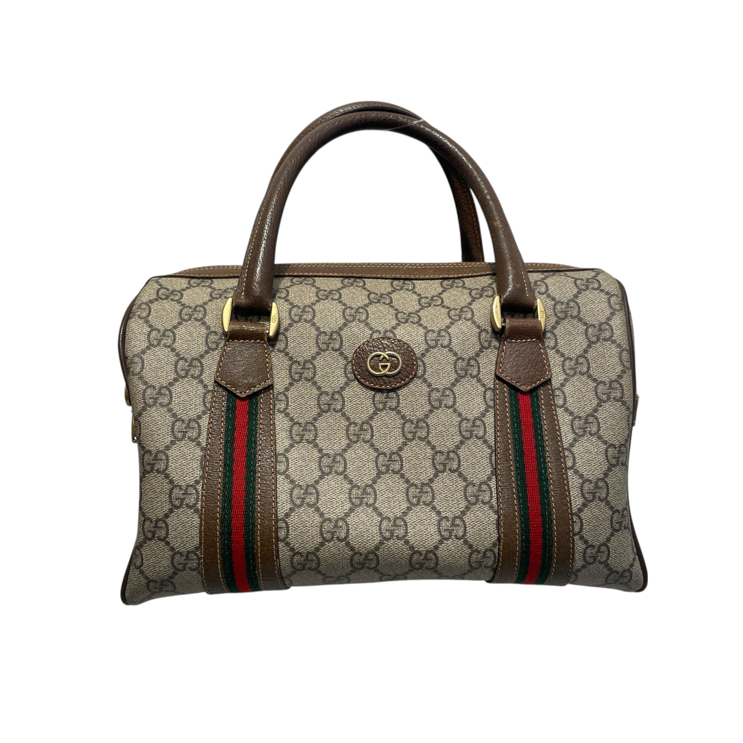 GUCCI/Boston Bag/Monogram/Leather/CML/GG Supreme 2 Way Bag view 1
