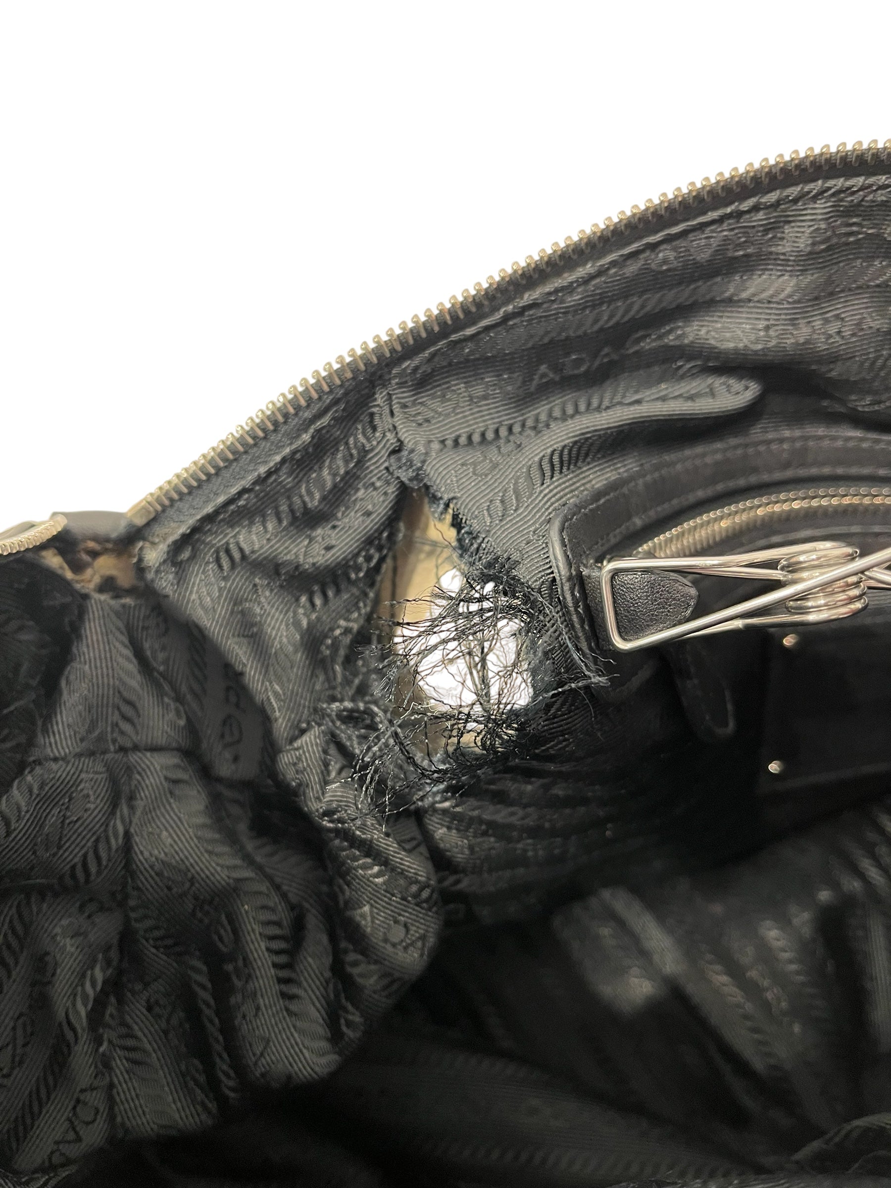 PRADA/Bag/Leather/BLK/LEATHER BOWLER BAG view 7