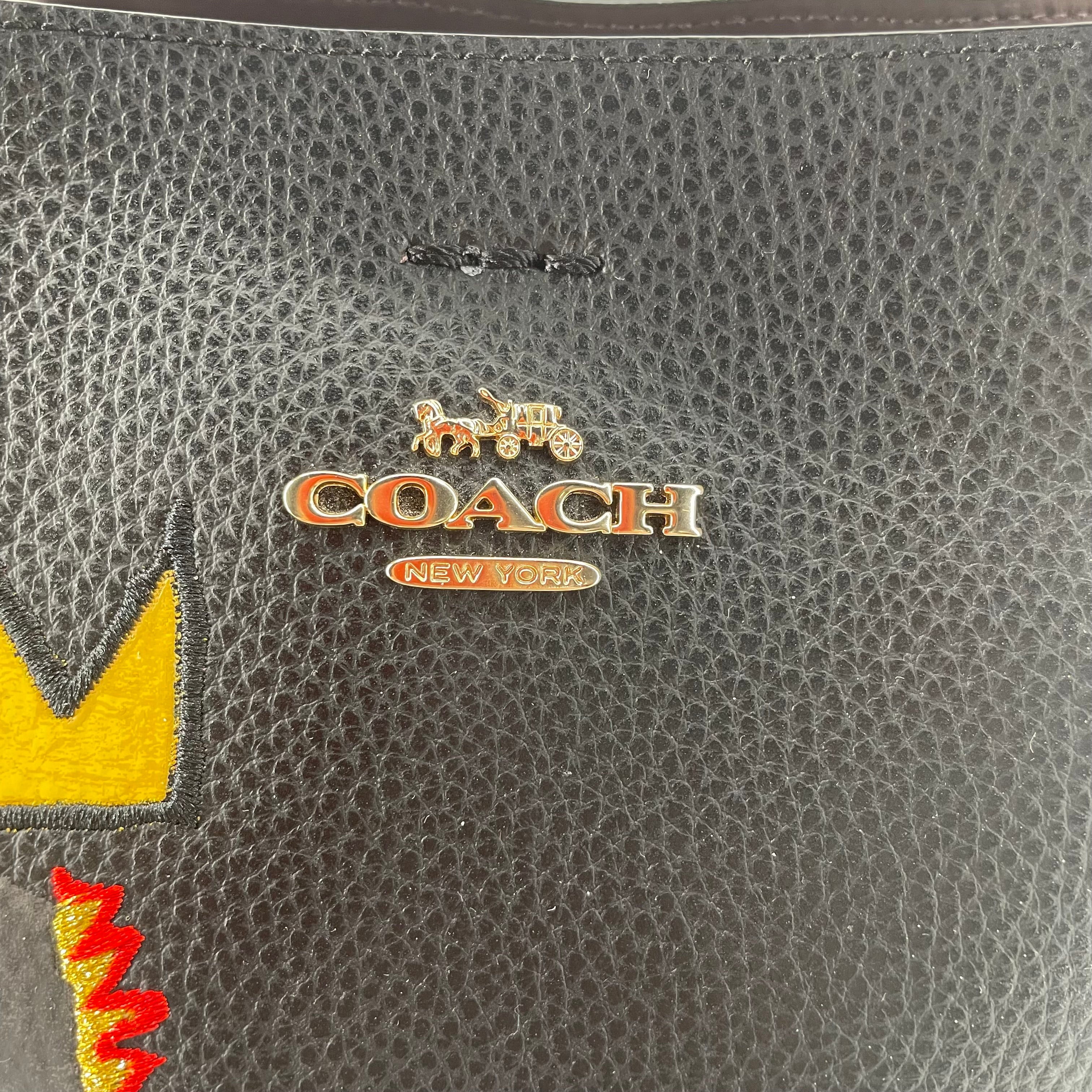COACH/Hand Bag/Leather/BLK/JEAN MICHEL BASQUIAT T REX view 6