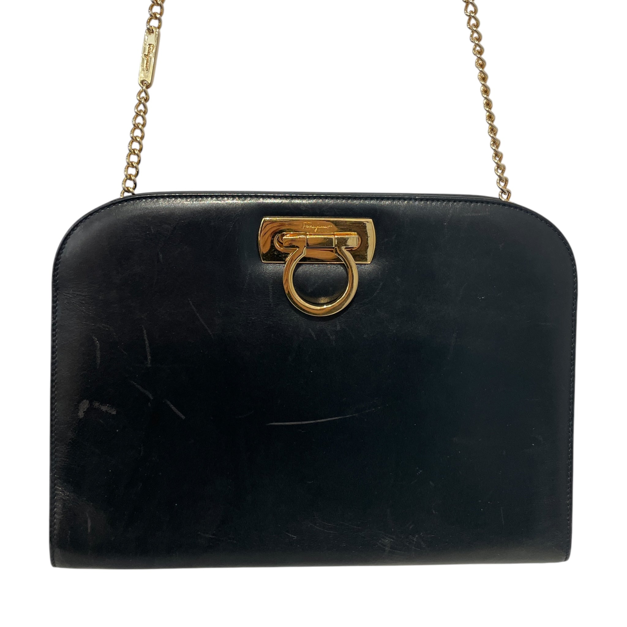 Salvatore Ferragamo/Cross Body Bag/Leather/BLK/DRMG26J view 3