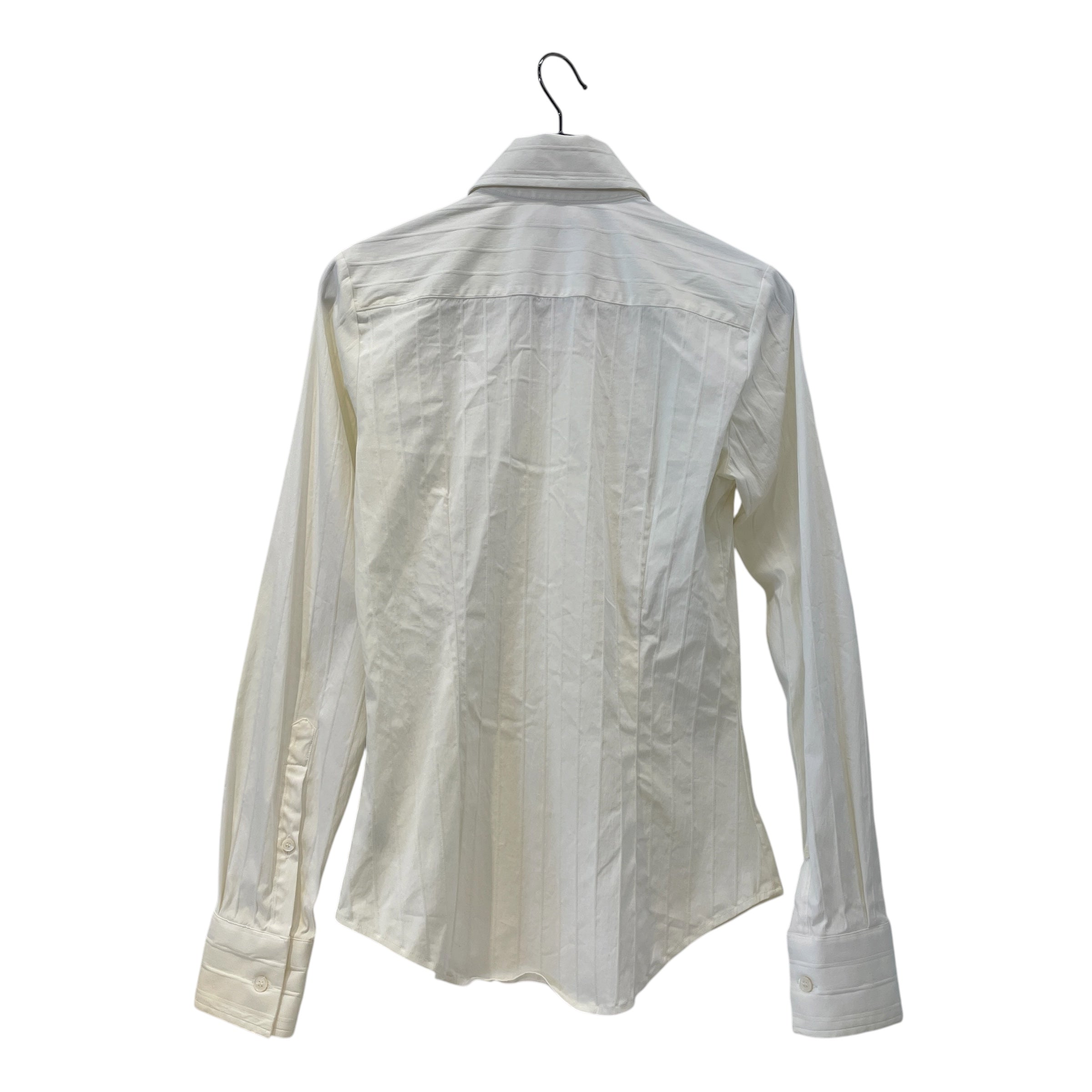 BURBERRY LONDON/LS Blouse/4/Cotton/WHT/ view 2