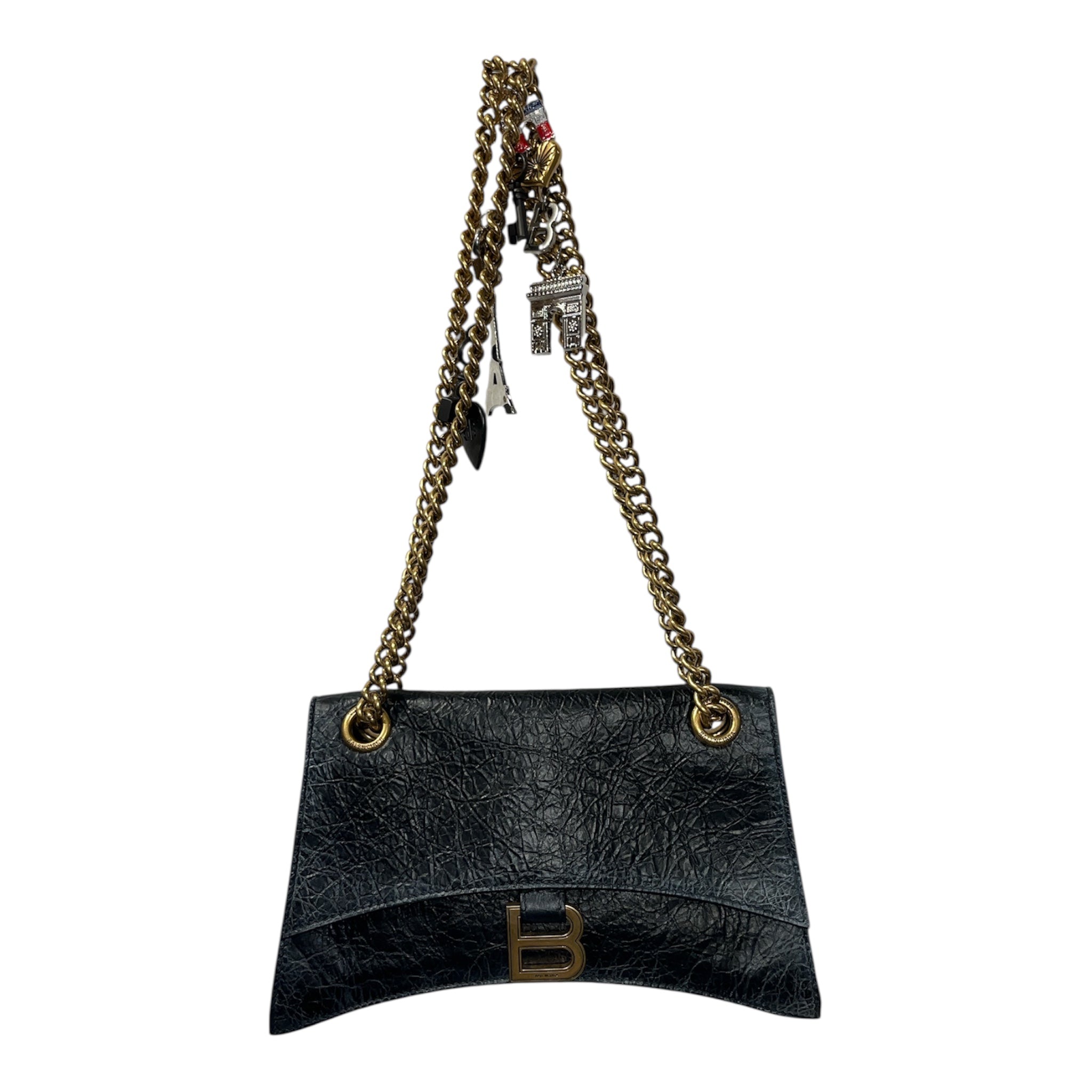 BALENCIAGA/Cross Body Bag/Leather/BLK/FRENCH CHARMS view 2