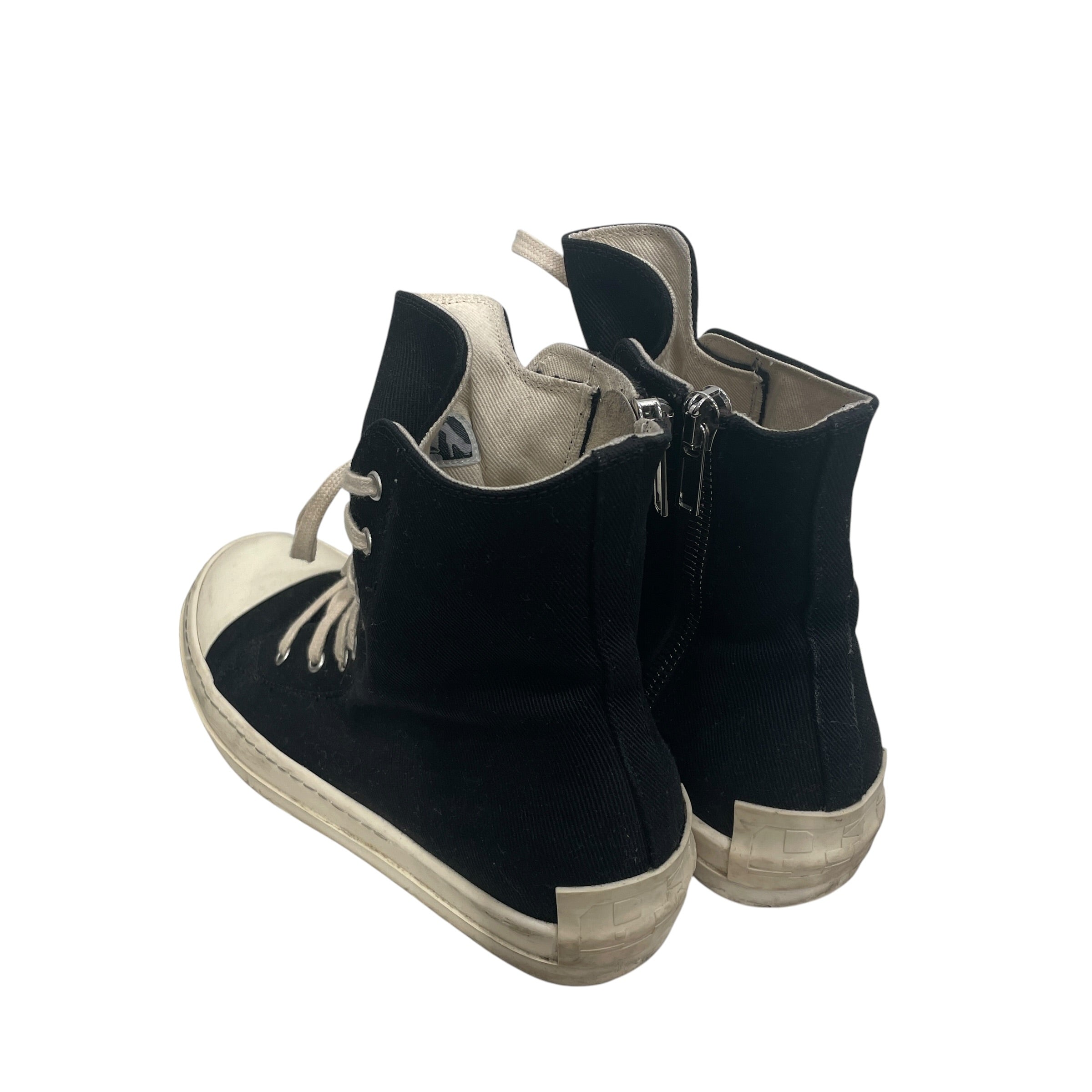 RICK OWENS DRKSHDW/Hi-Sneakers/EU 40/Cotton/BLK/BLEACH SPLAT DOTS LACE UP DRK view 2