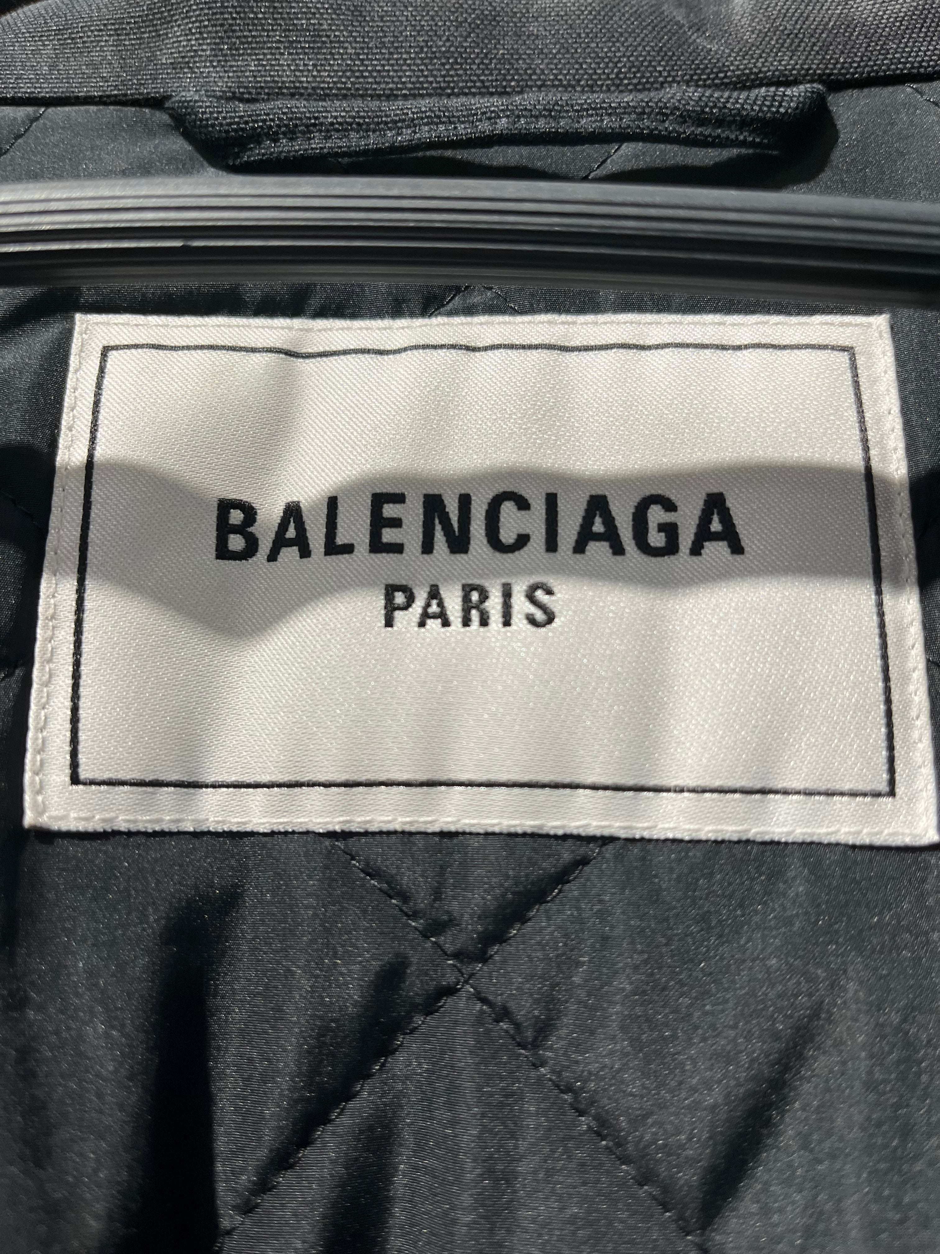 BALENCIAGA/Jacket/34/Nylon/BLK/DOUBLE PARKA view 3