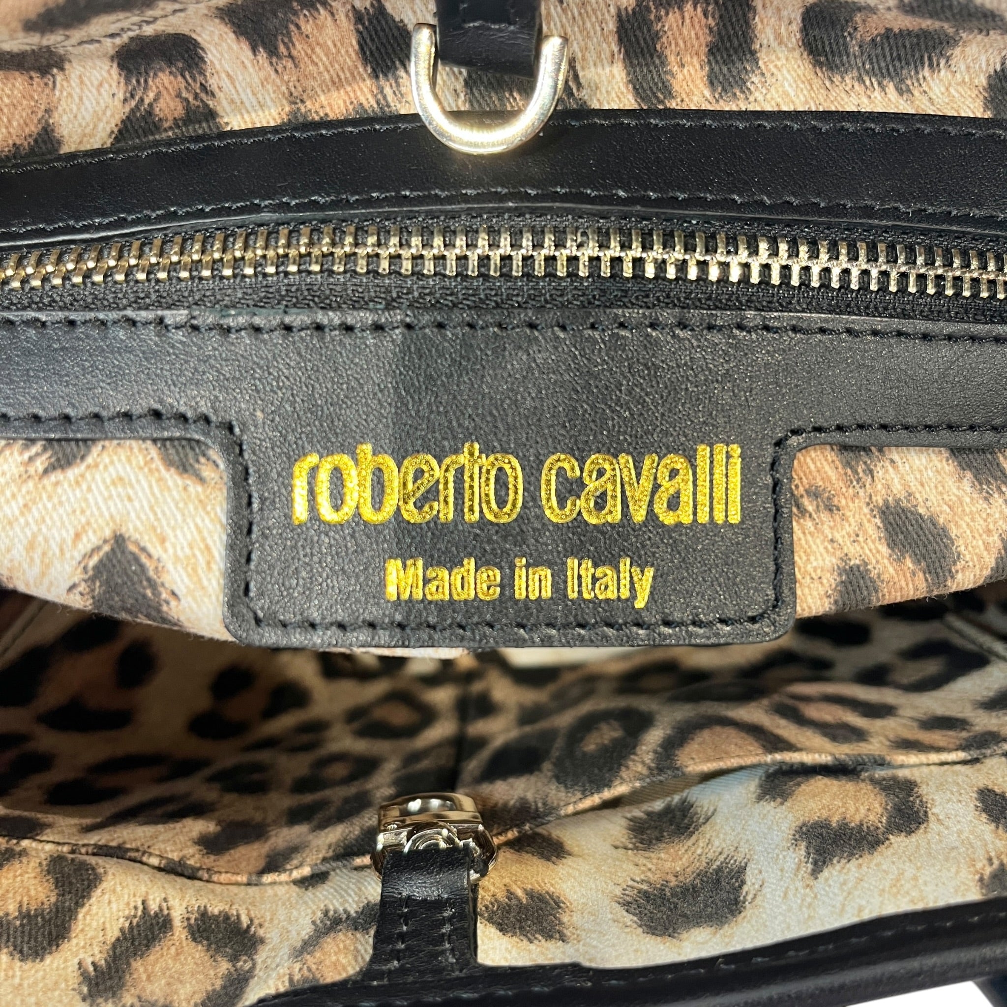 roberto cavalli/Tote Bag/Leather/BLK/BOX TOTE view 5