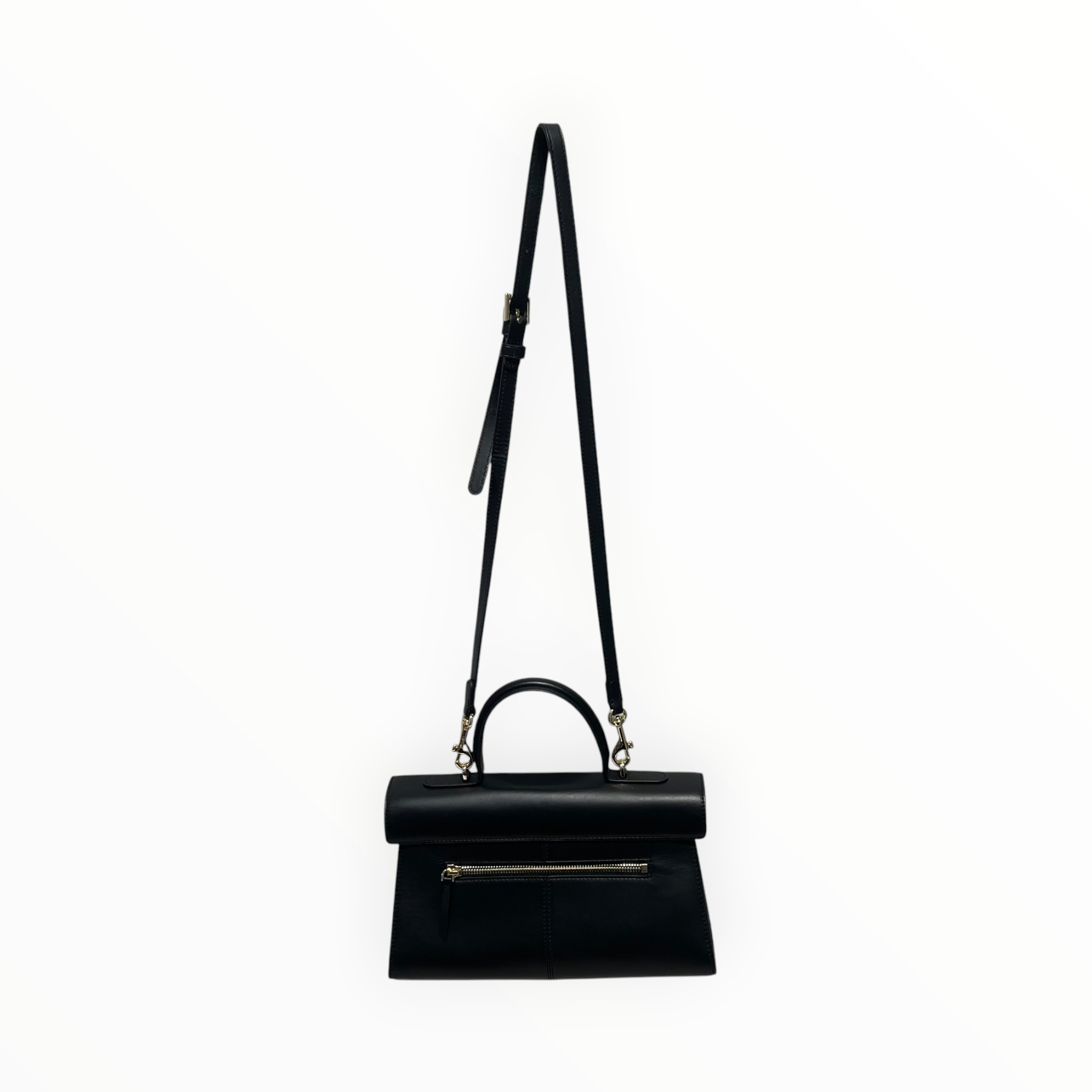 CAFUNE/Cross Body Bag/Leather/BLK/stance bag view 2