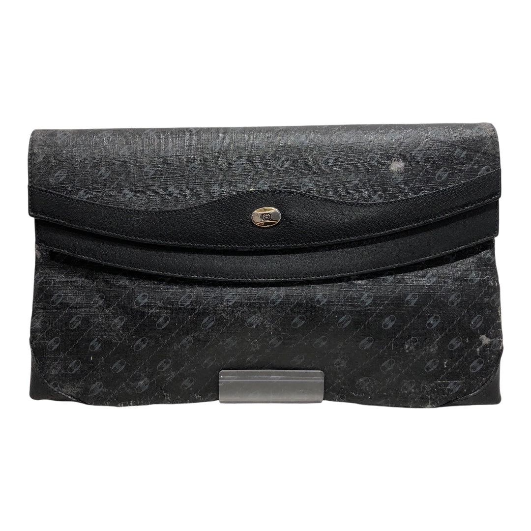 GUCCI/Vintage/Clutch Bag/Monogram/BLK/VINTAGE COATED CANVAS CLUTCH view 1
