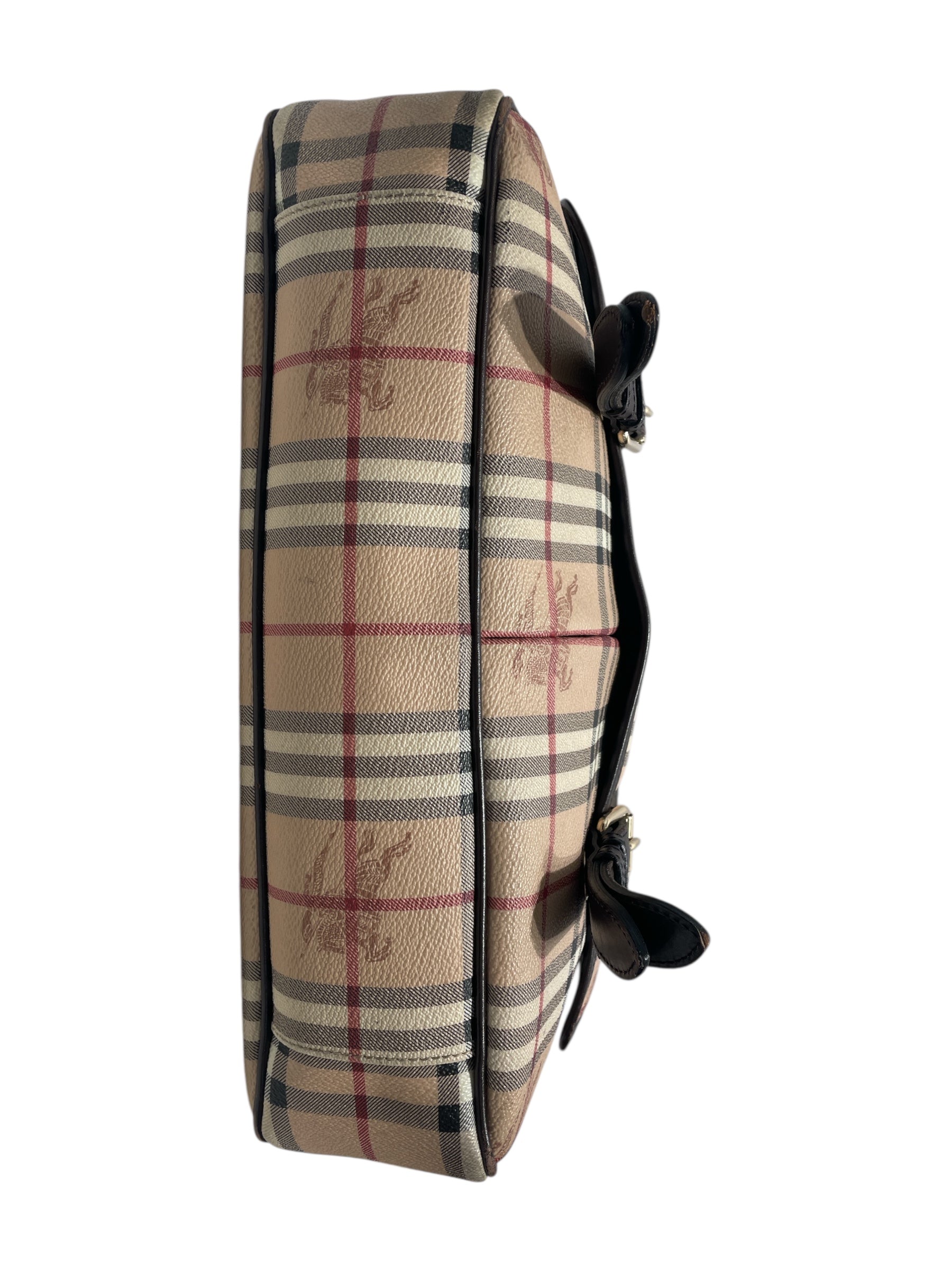 BURBERRY/Cross Body Bag/Plaid/BEG/Borse Uomo Crossbody view 3